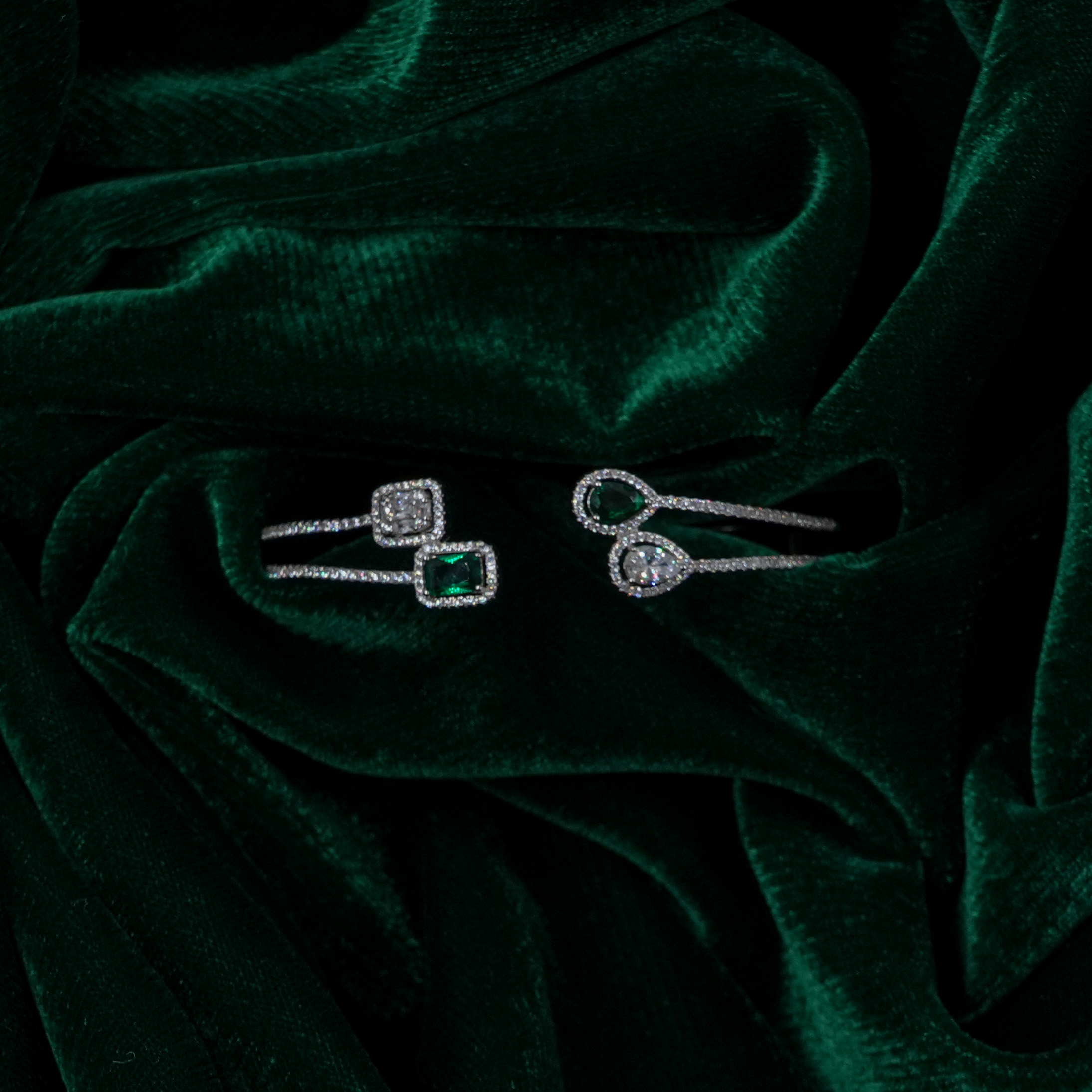 Raag Silver Jewellery - Silver Stone Kada