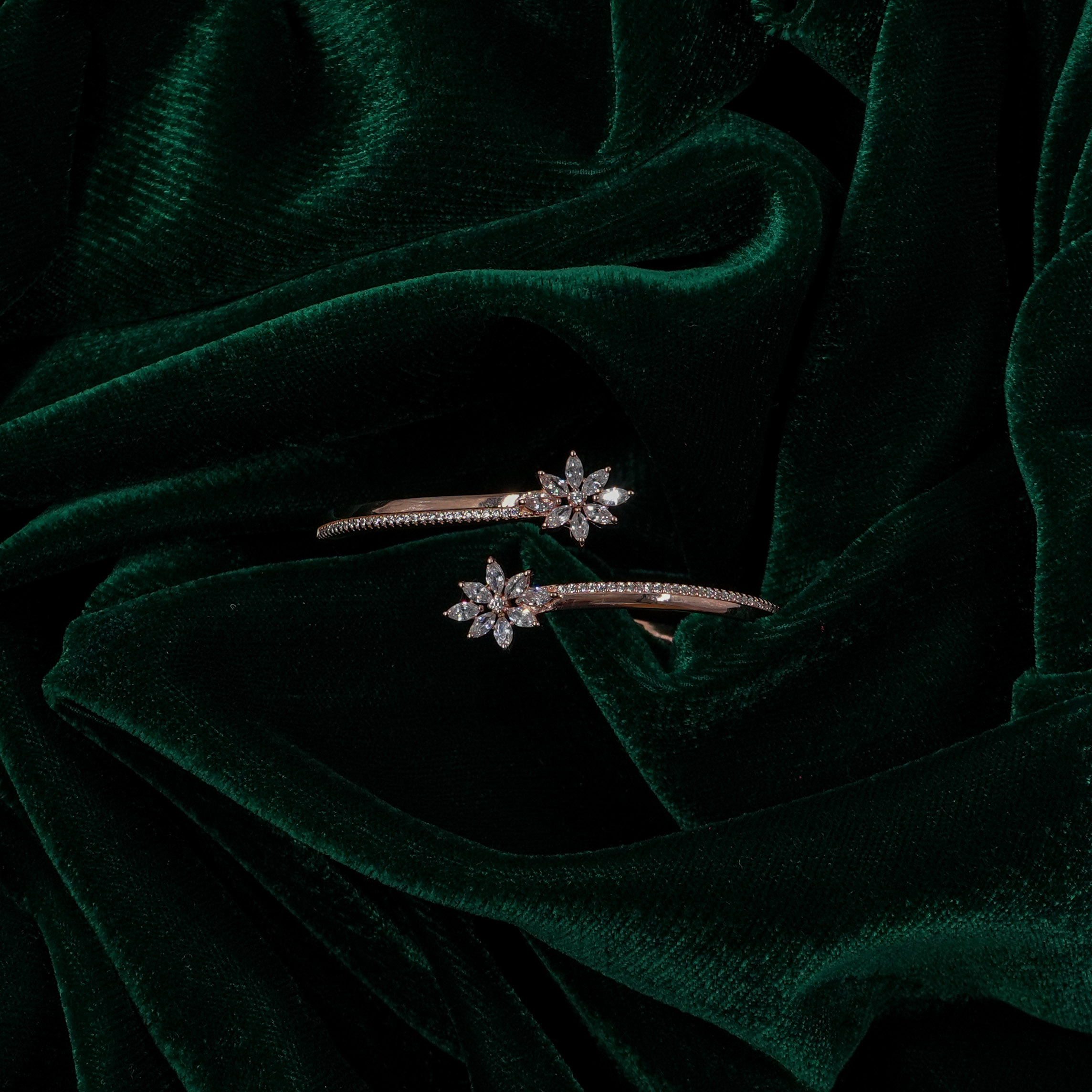 Raag Silver Jewellery - Silver Flower Kada