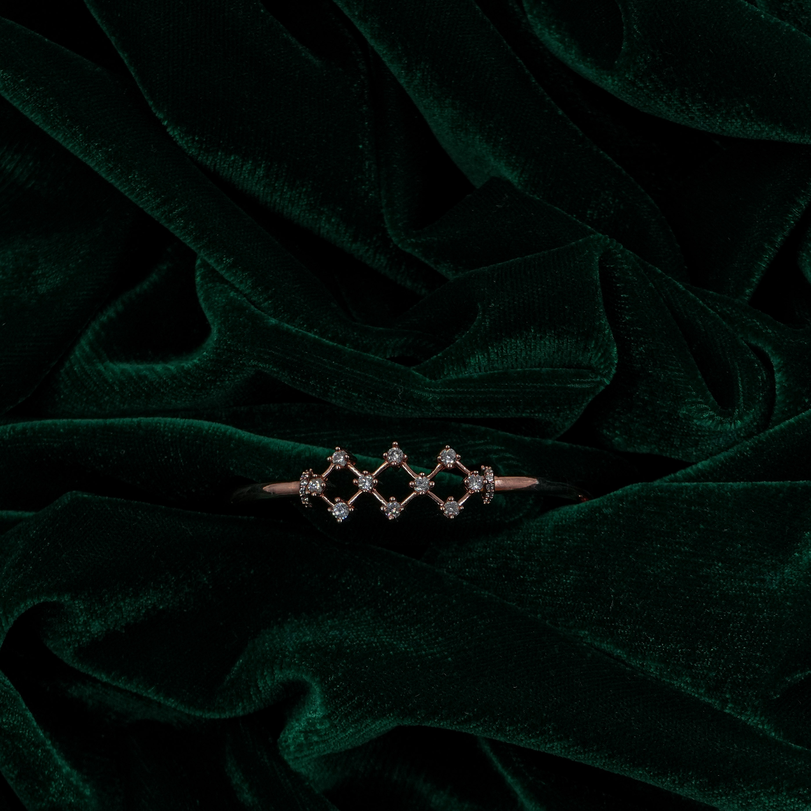 Raag Silver Jewellery - Silver Diamond Kada