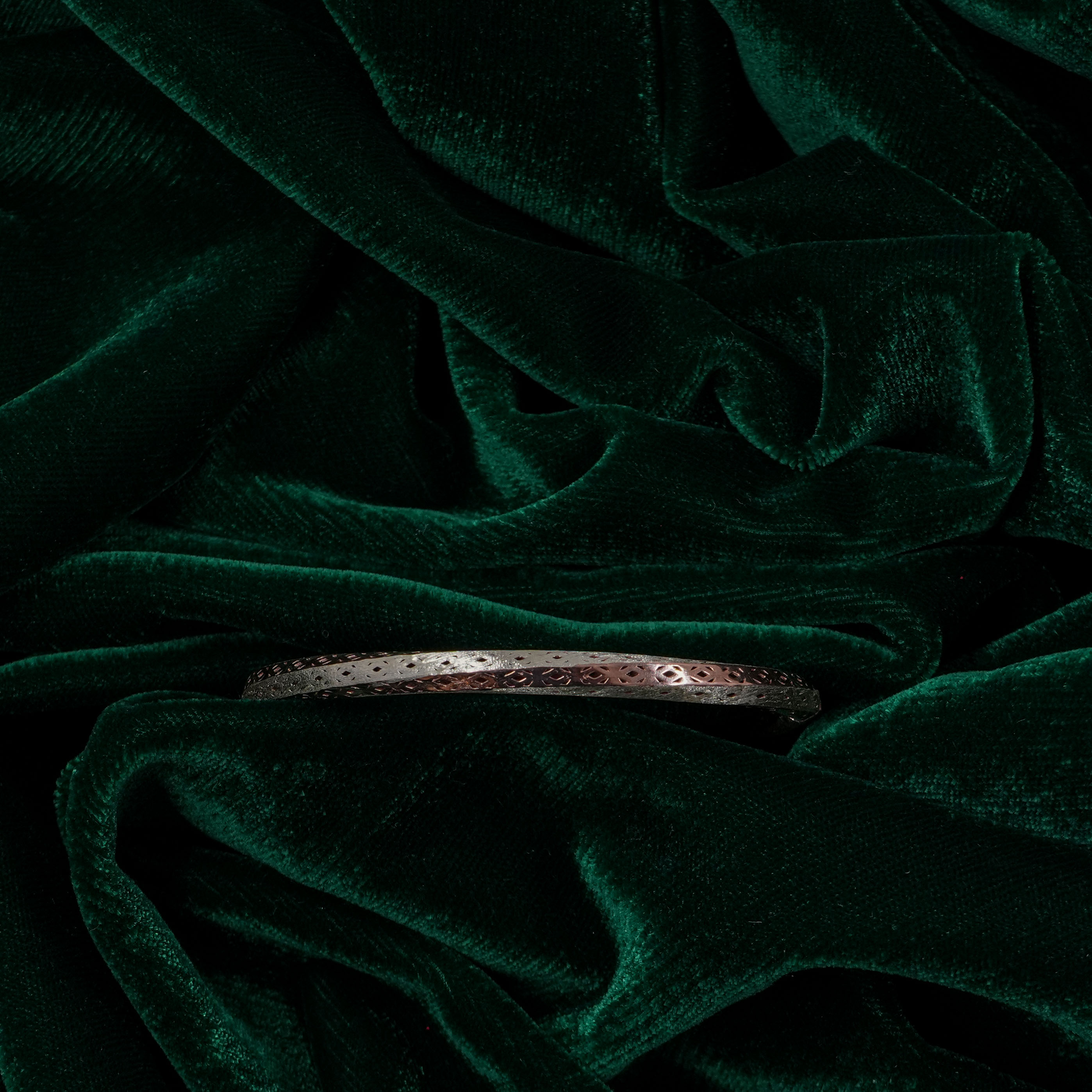 Raag Silver Jewellery - Silver Carved Kada