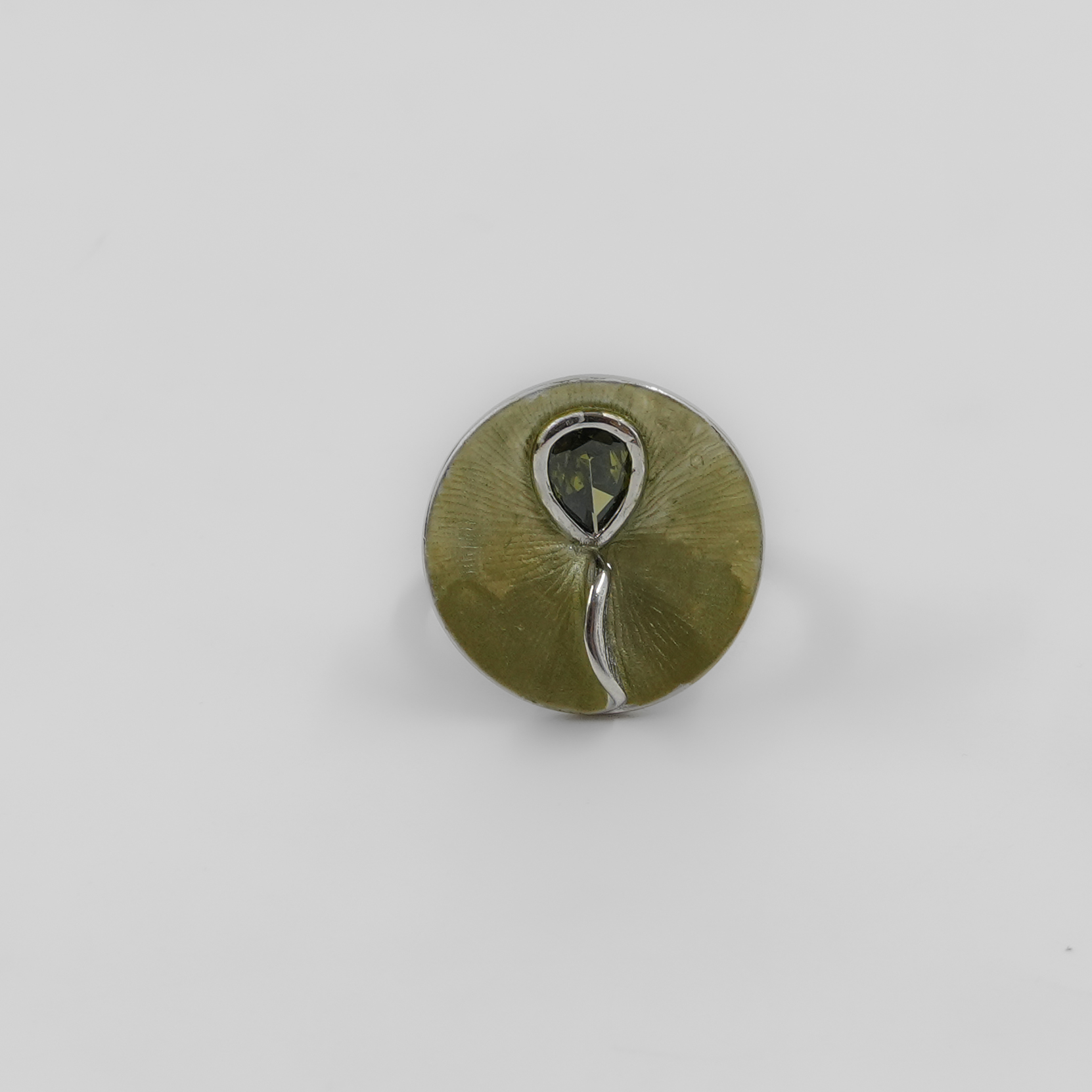 Raag Silver Jewellery - Silver Green Ring