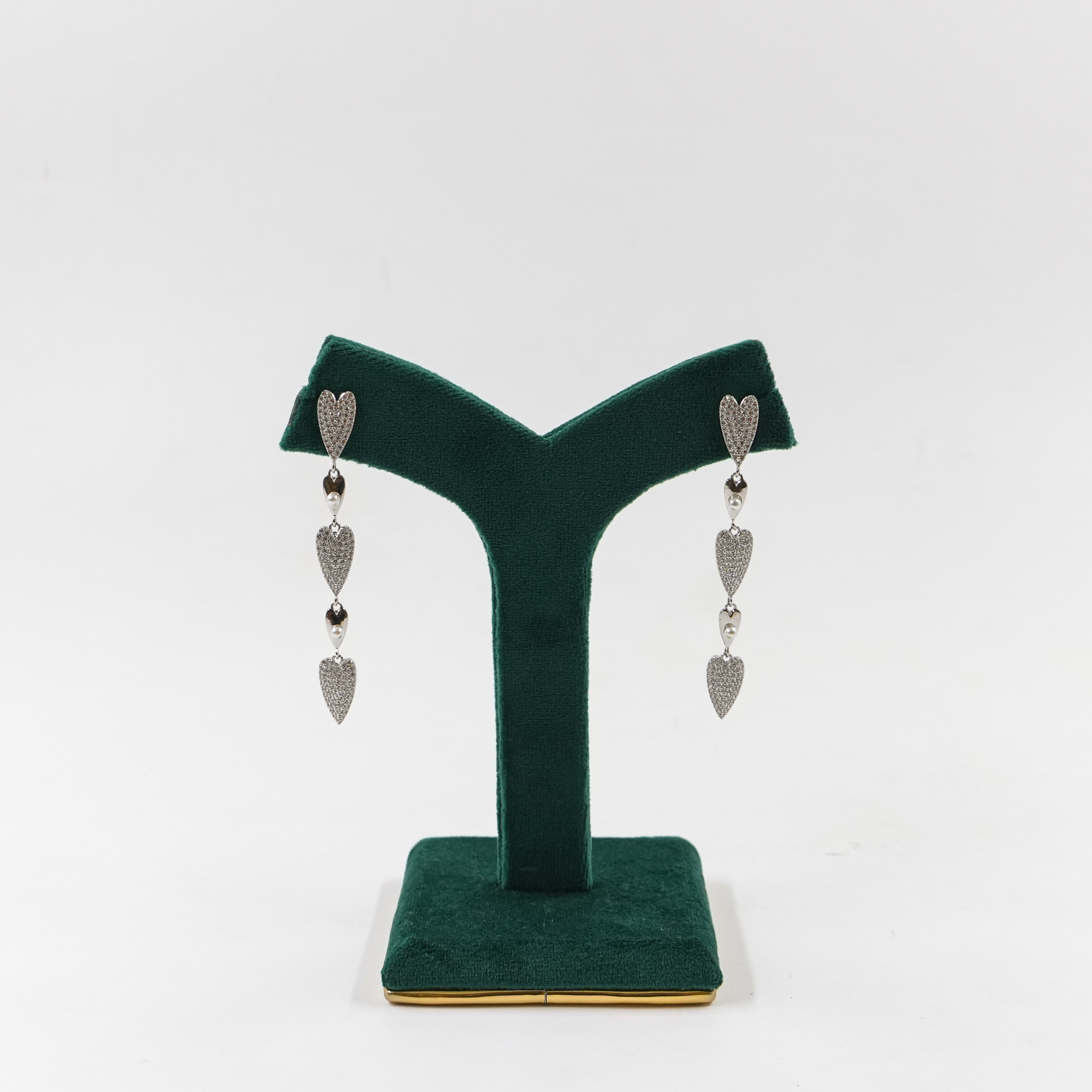 Raag Silver Jewellery - Silver Heart Earrings