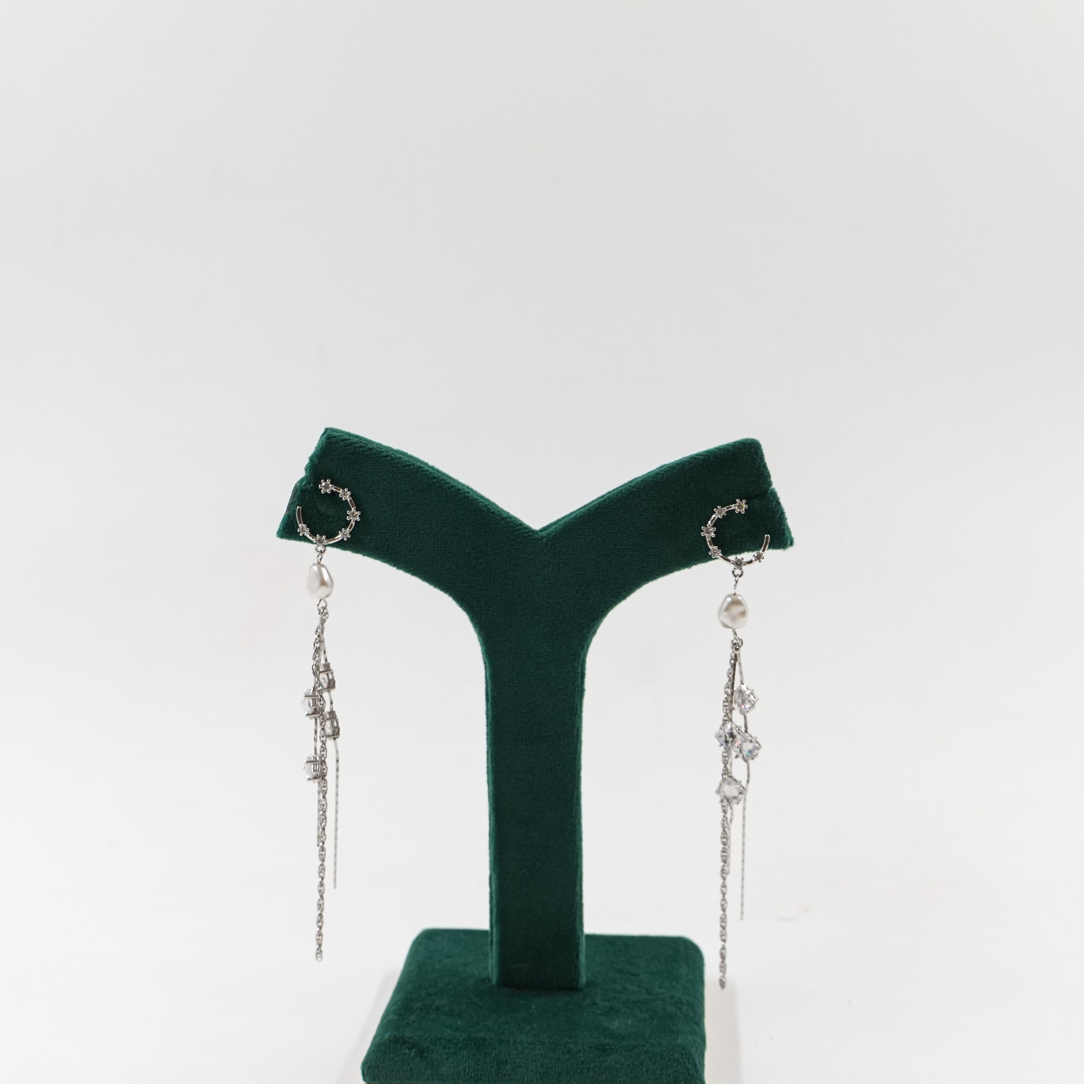 Raag Silver Jewellery - Silver Pearl Earrings