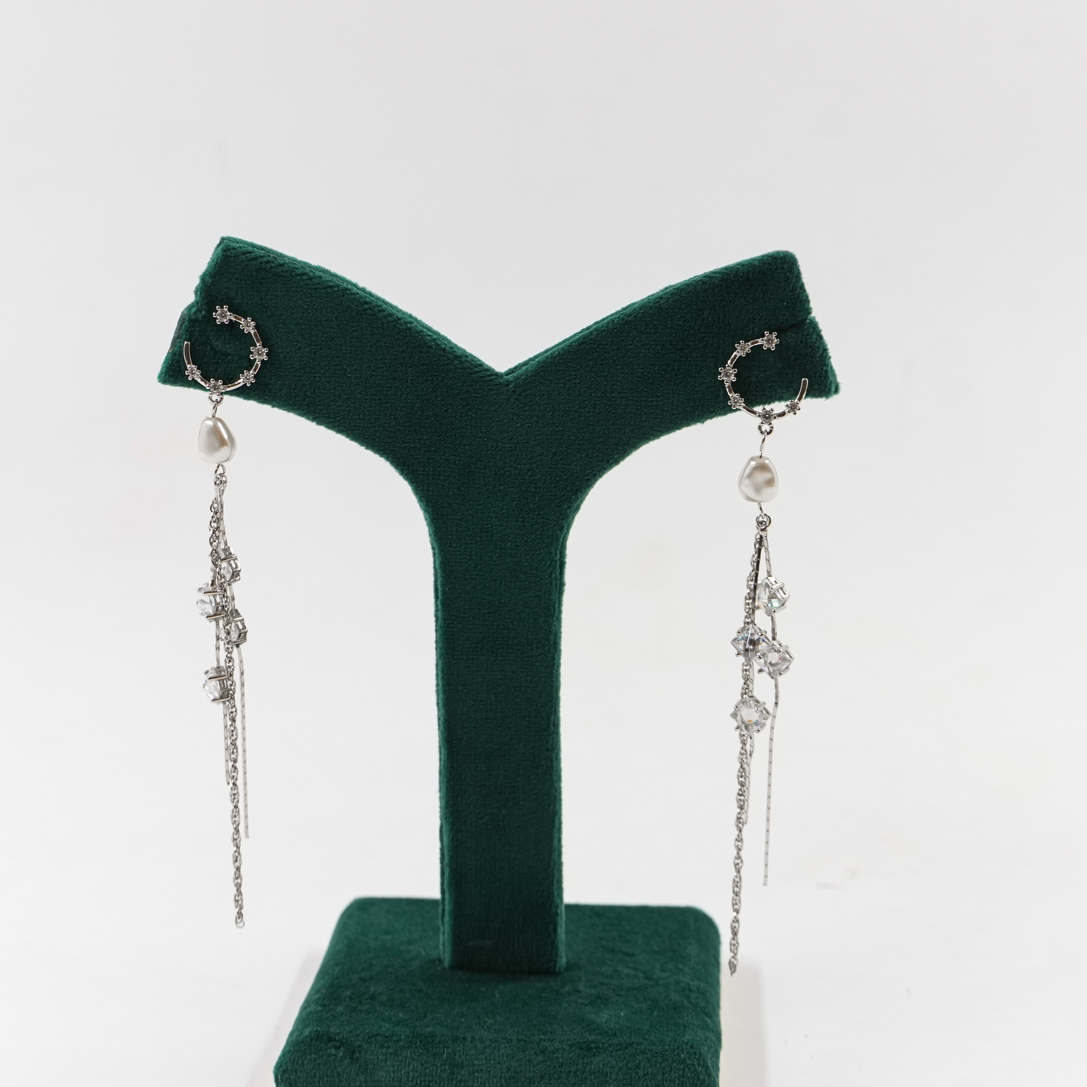 Raag Silver Jewellery - Silver Pearl Earrings