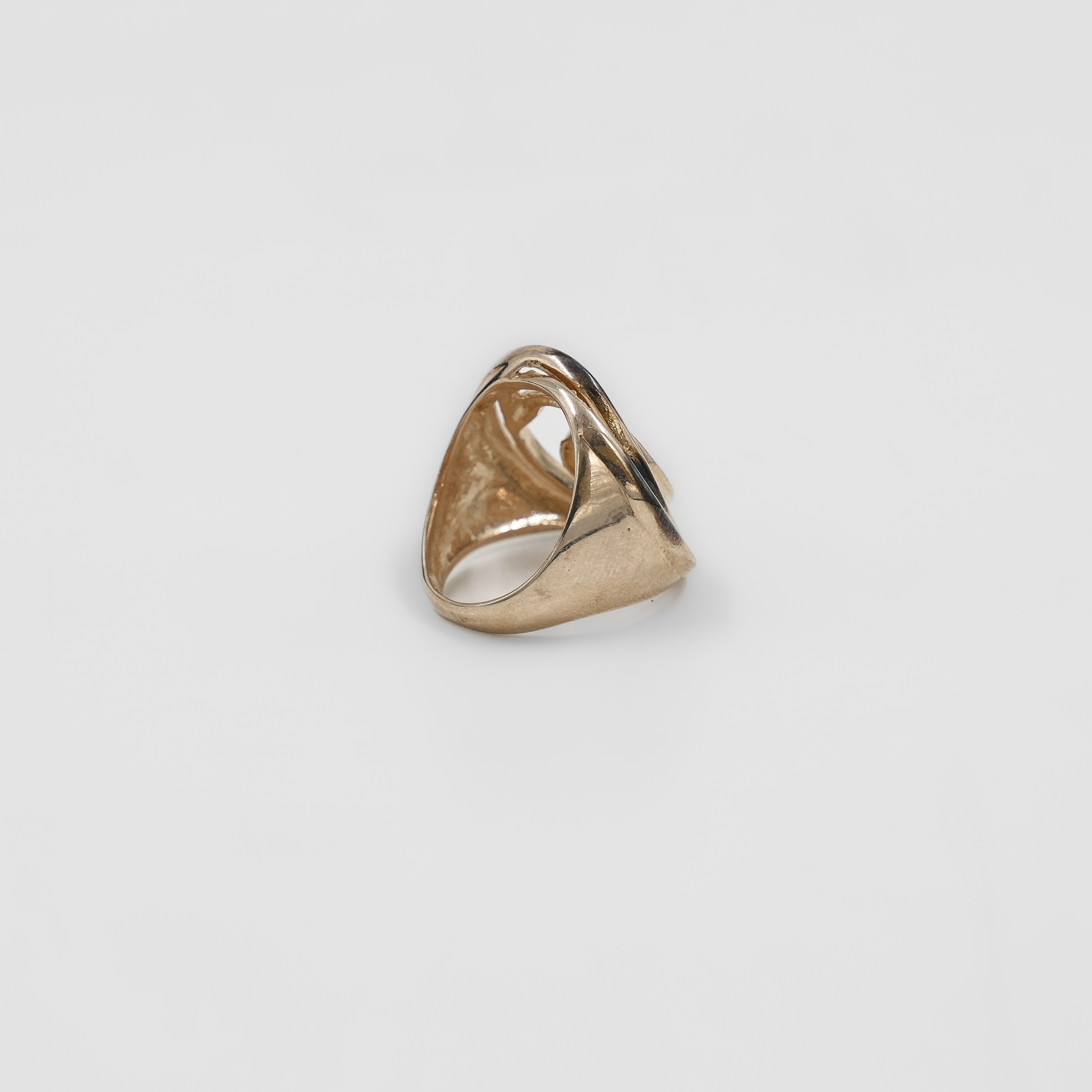 Raag Silver Jewellery - Elegant Sterling Silver Rose Gold Polished Silver Ring