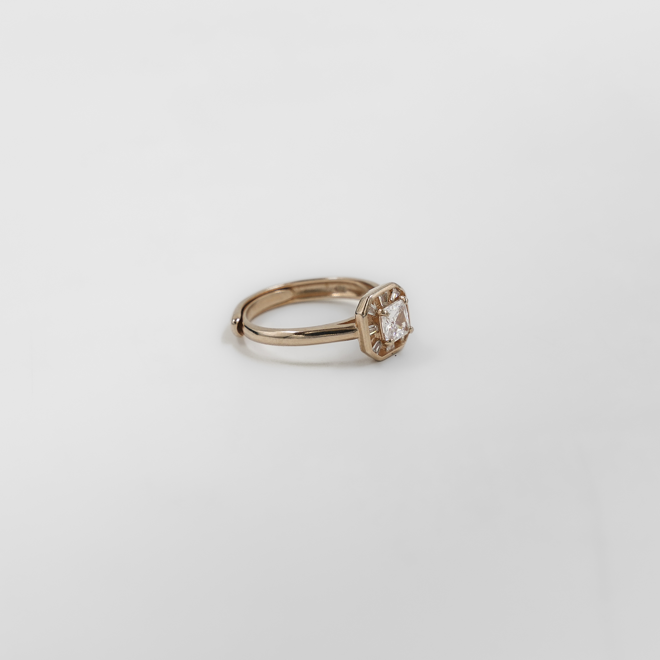 Raag Silver Jewellery - Generic Sterling Silver Rose Gold Polished Silver Adjustable