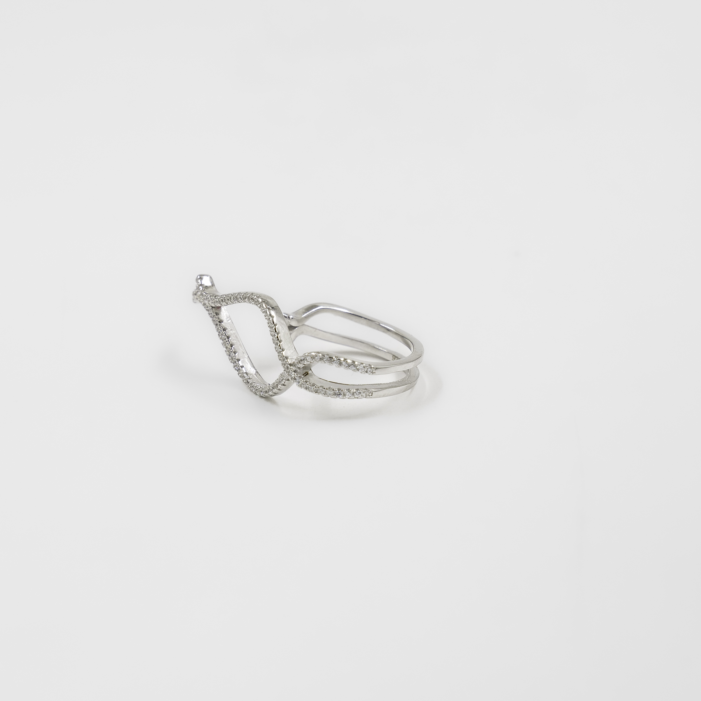 Raag Silver Jewellery - Elegant Silver Plated Floral Adjustable Fashion