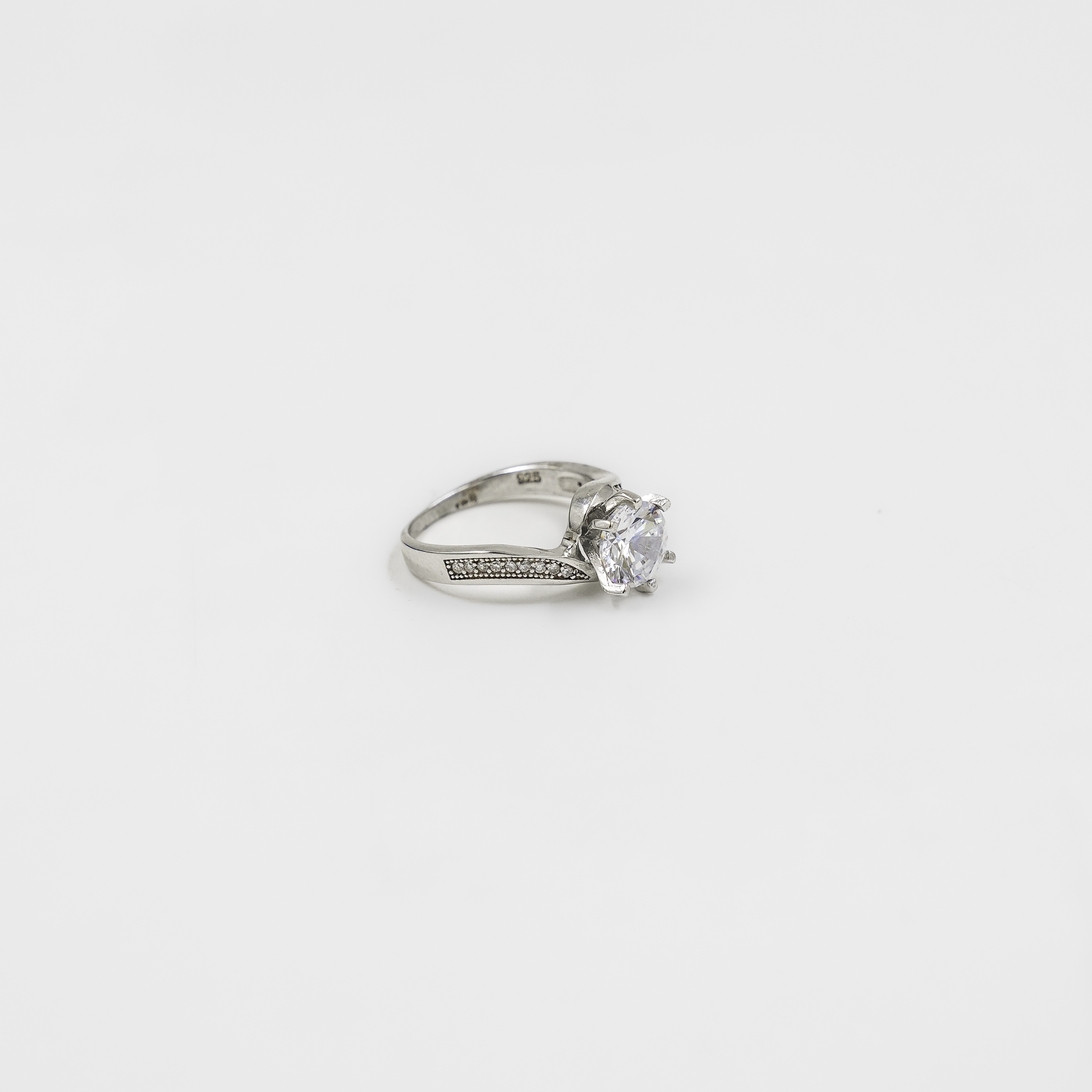 Raag Silver Jewellery - Elegant Sterling Silver Cubic Zirconia Stone