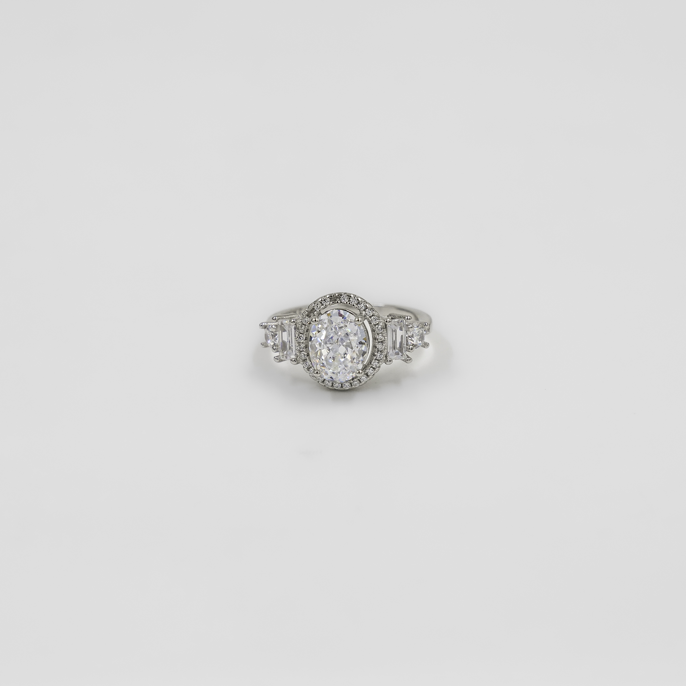 Dazzling Sterling Silver Simulated Diamond Cocktail