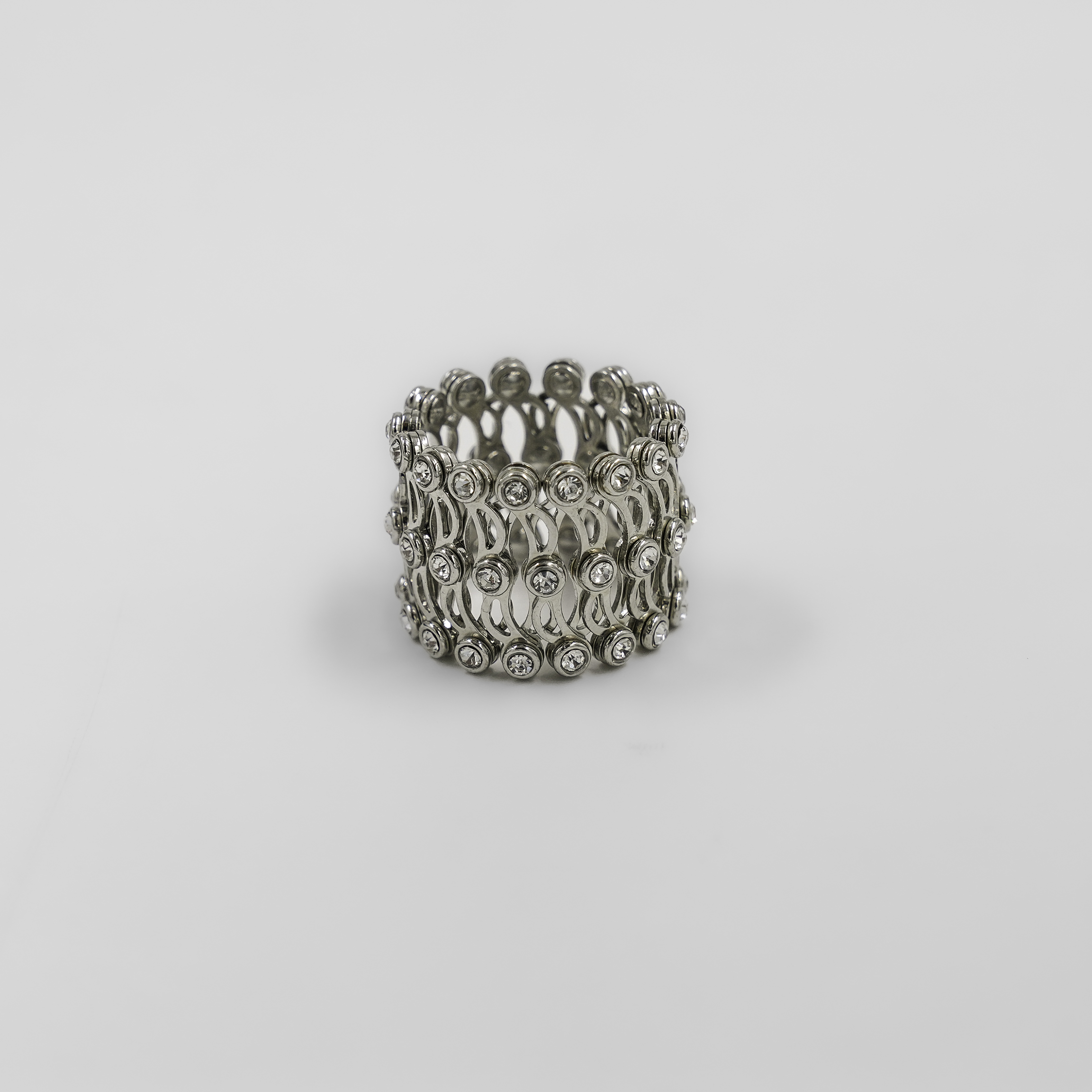 Elegant Silver Plated Stretch Ring