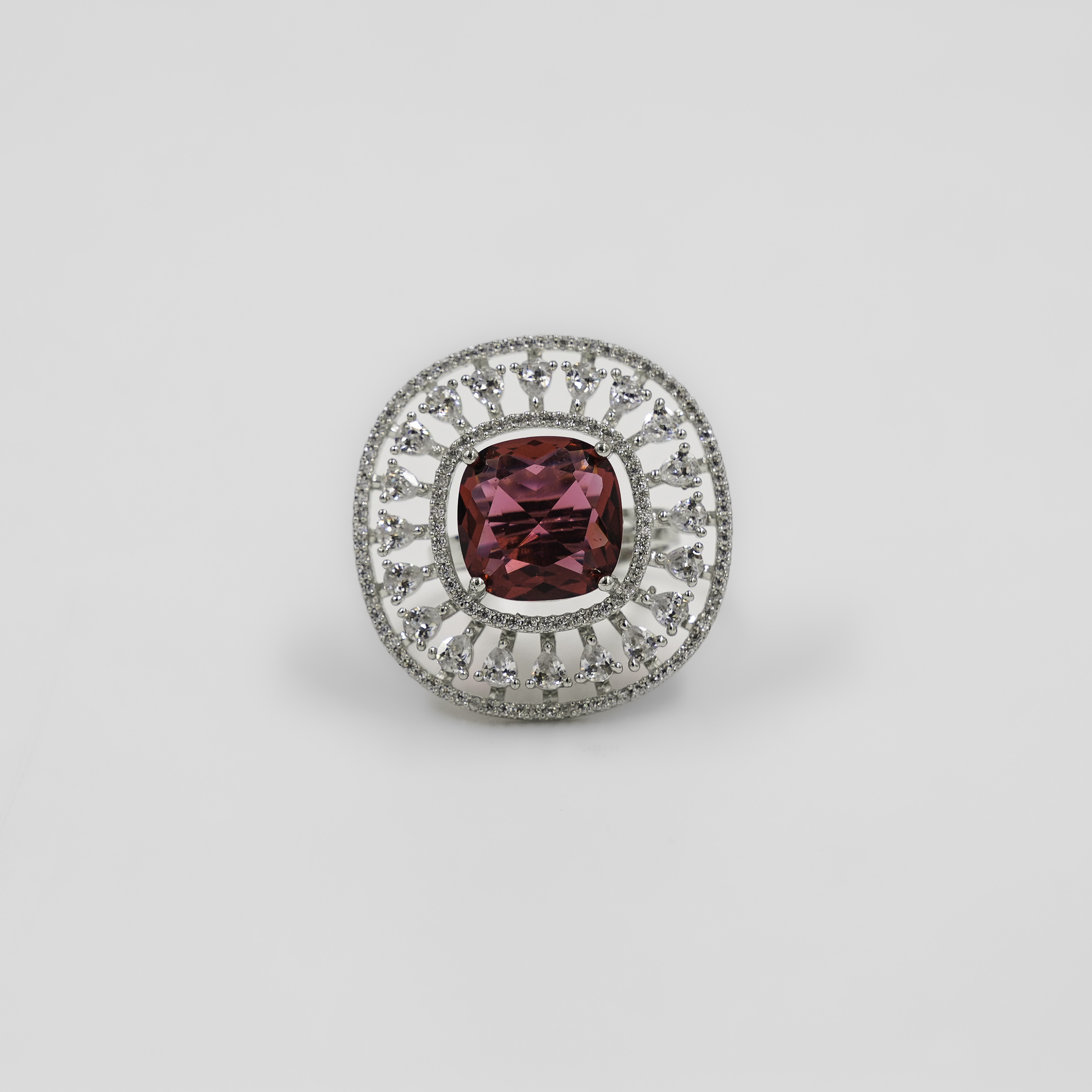 Elegant Sterling Silver Pink Tourmaline Gemstone