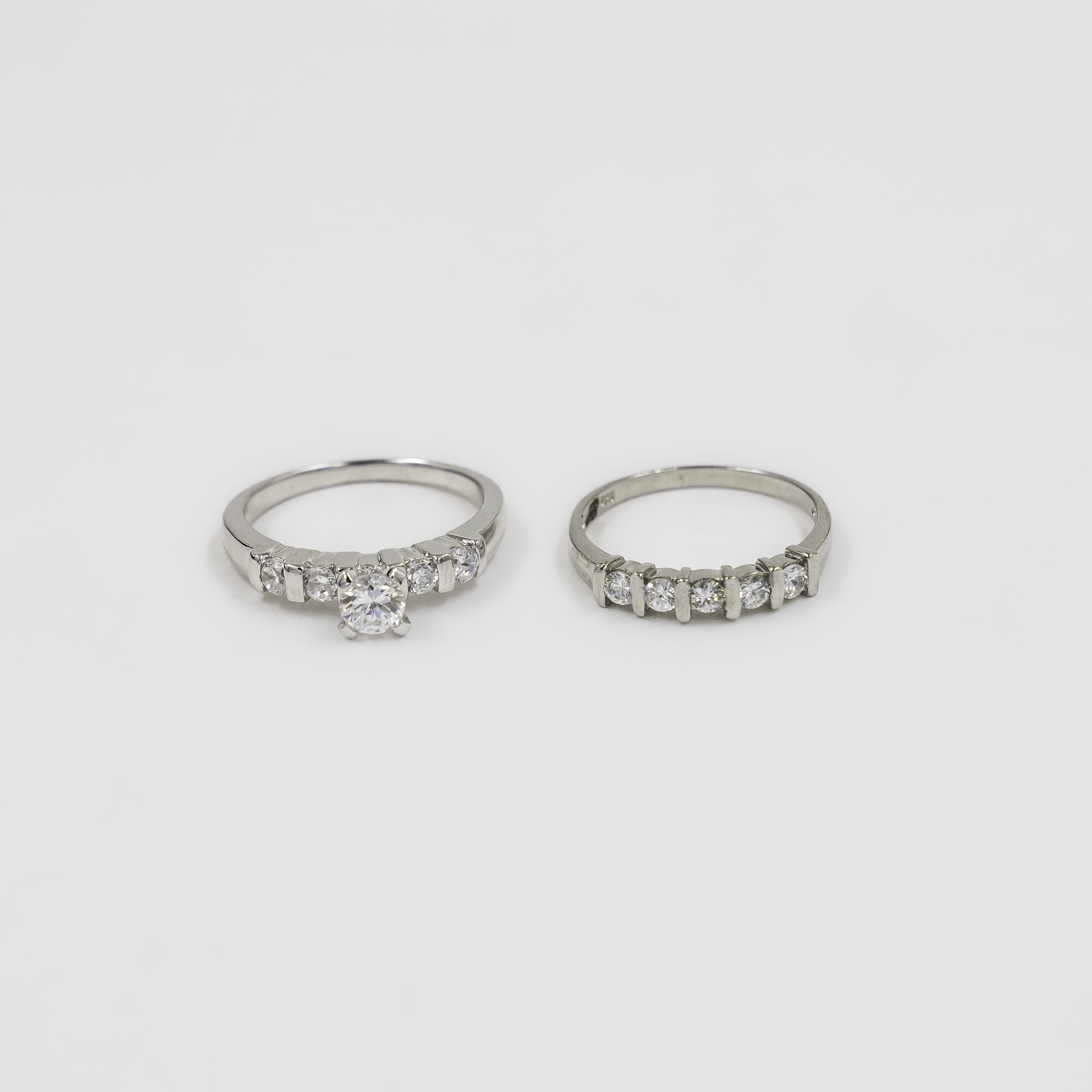 Generic Sterling Silver Simulated Diamond Ring