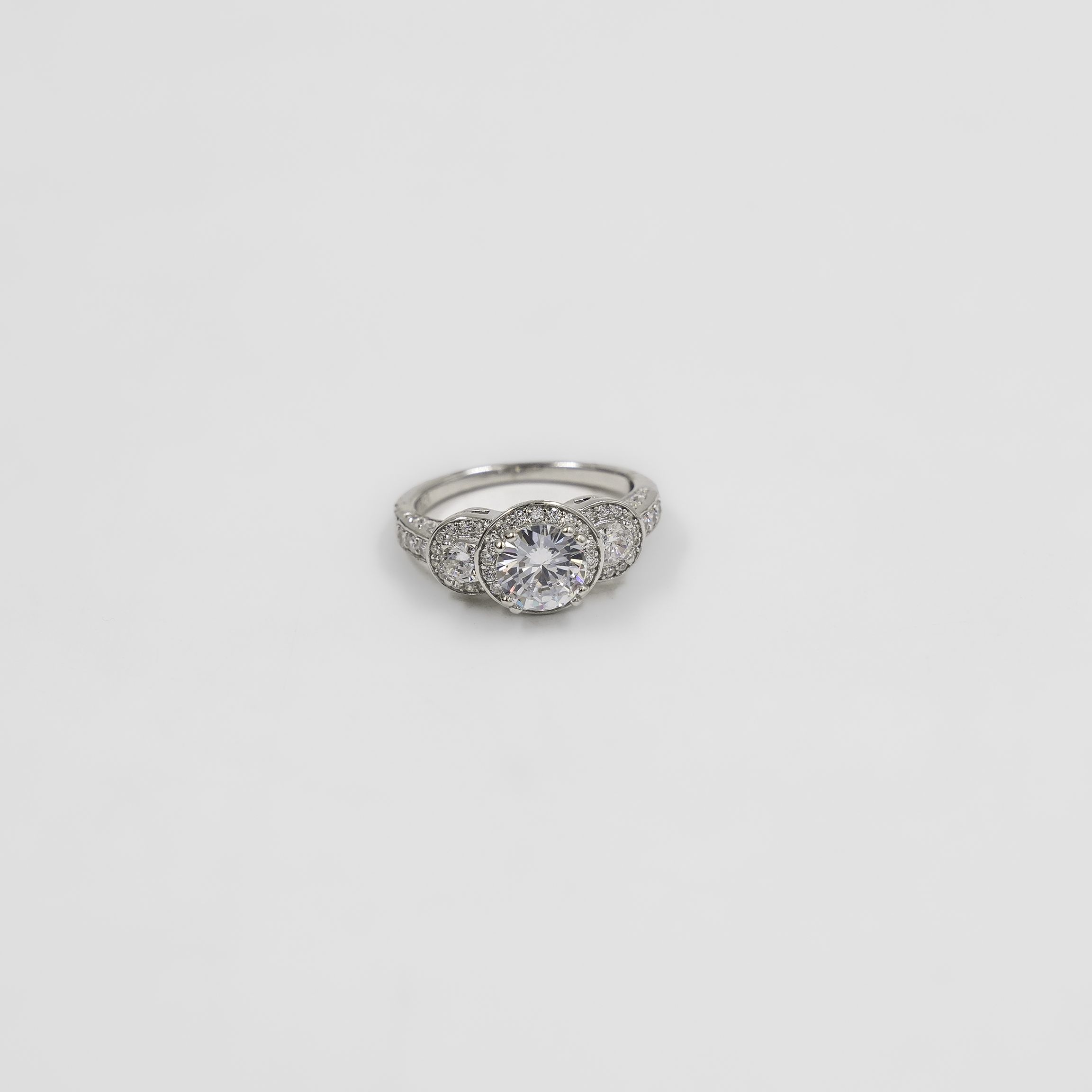 Elegant Sterling Silver Cubic Zirconia Rings