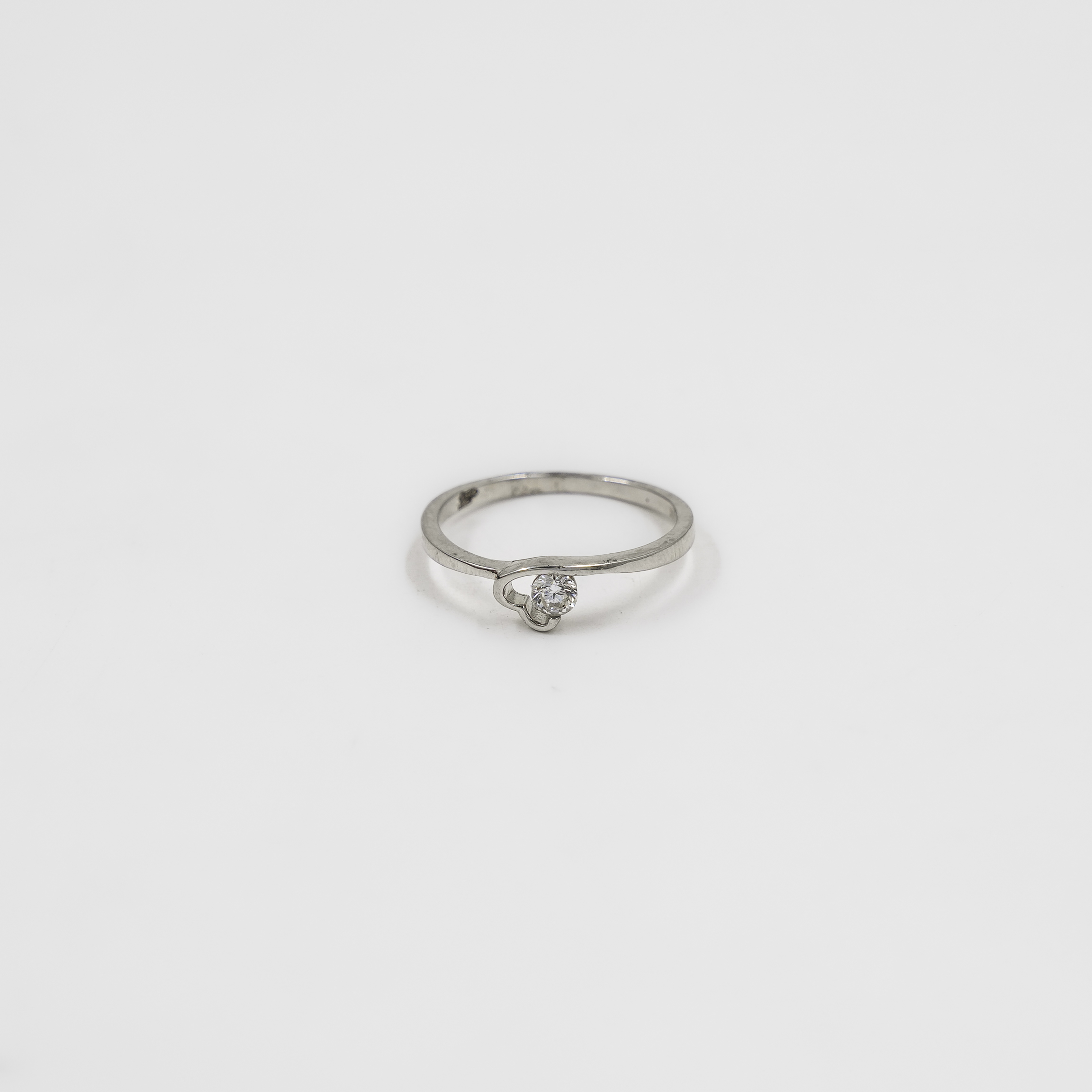 Elegant Sterling Silver Diamond Accent Ring