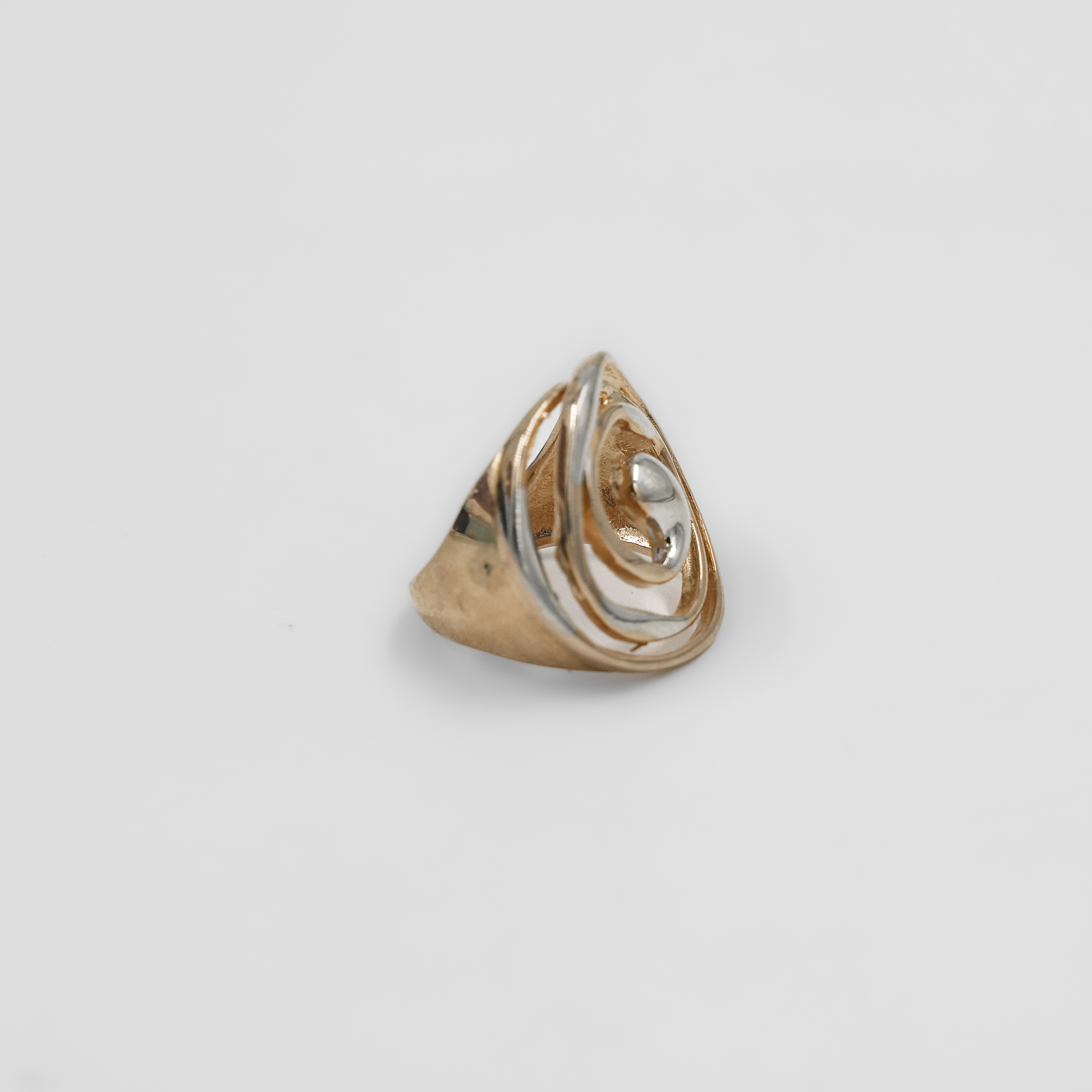 Raag Silver Jewellery - Elegant Silver Two Tone Spiral Ring