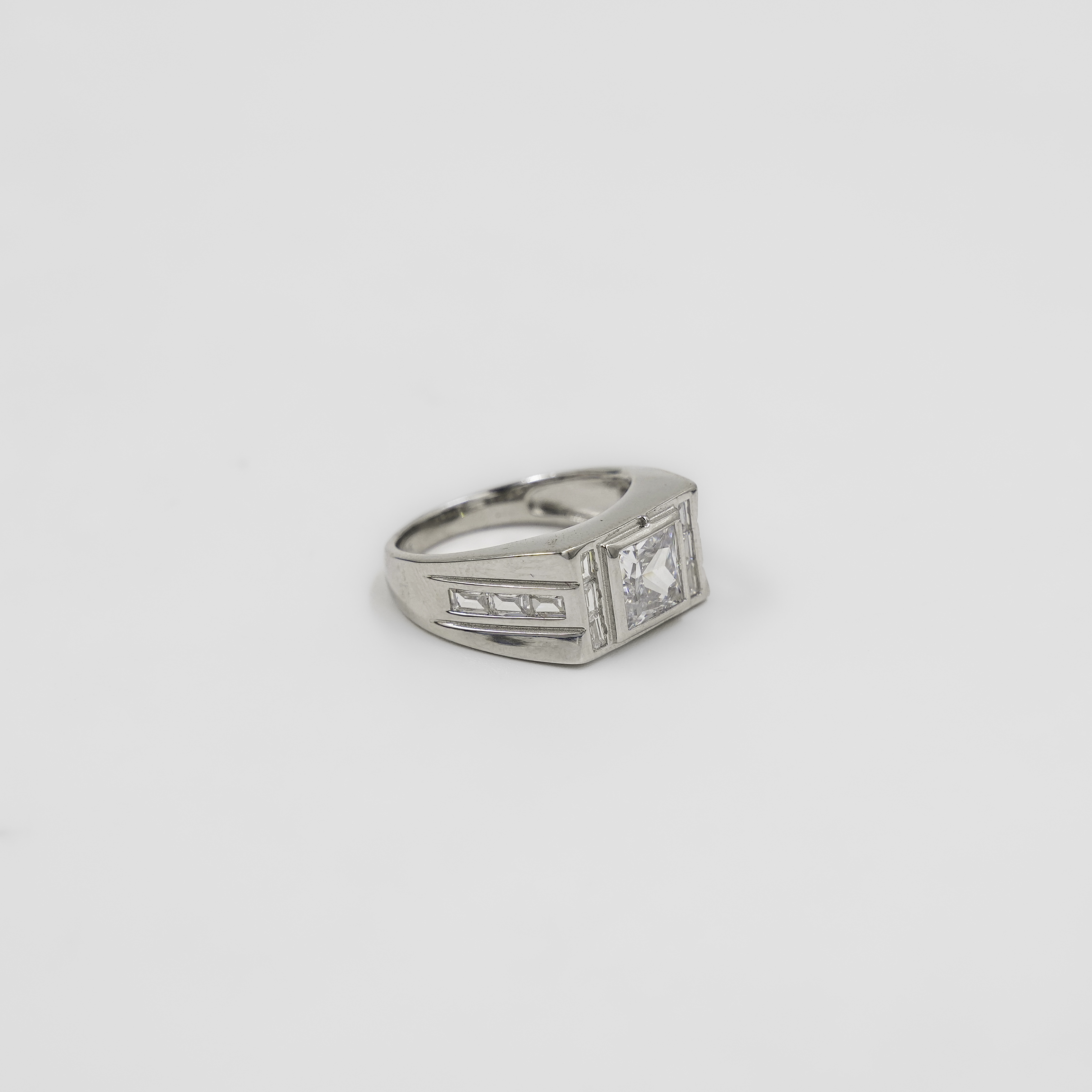 Raag Silver Jewellery - Silver Princess Cut Cubic Zirconia Silver