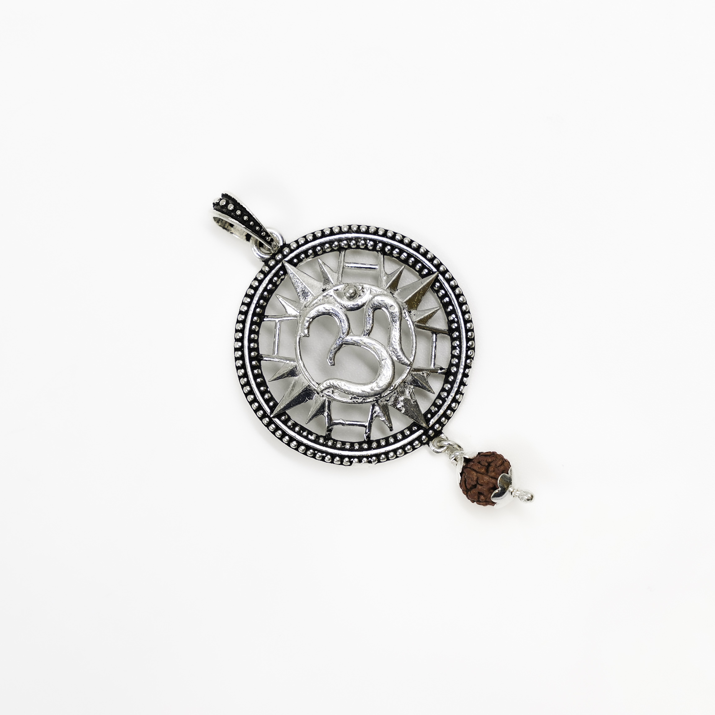 Raag Silver Jewellery - Elegant Silver Spiritual Symbol Pendant Necklace