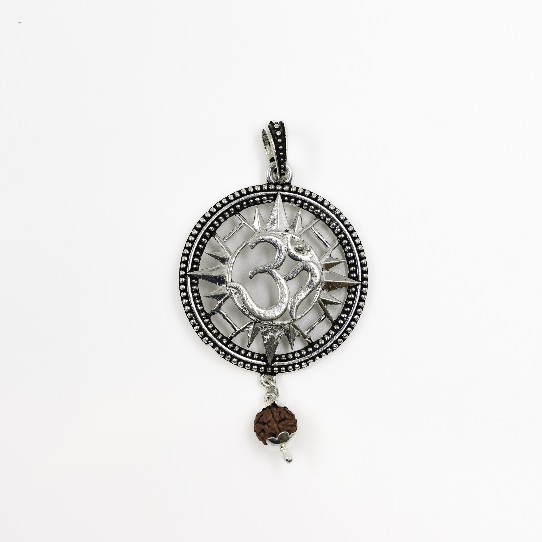 Raag Silver Jewellery - Elegant Silver Spiritual Symbol Pendant Necklace