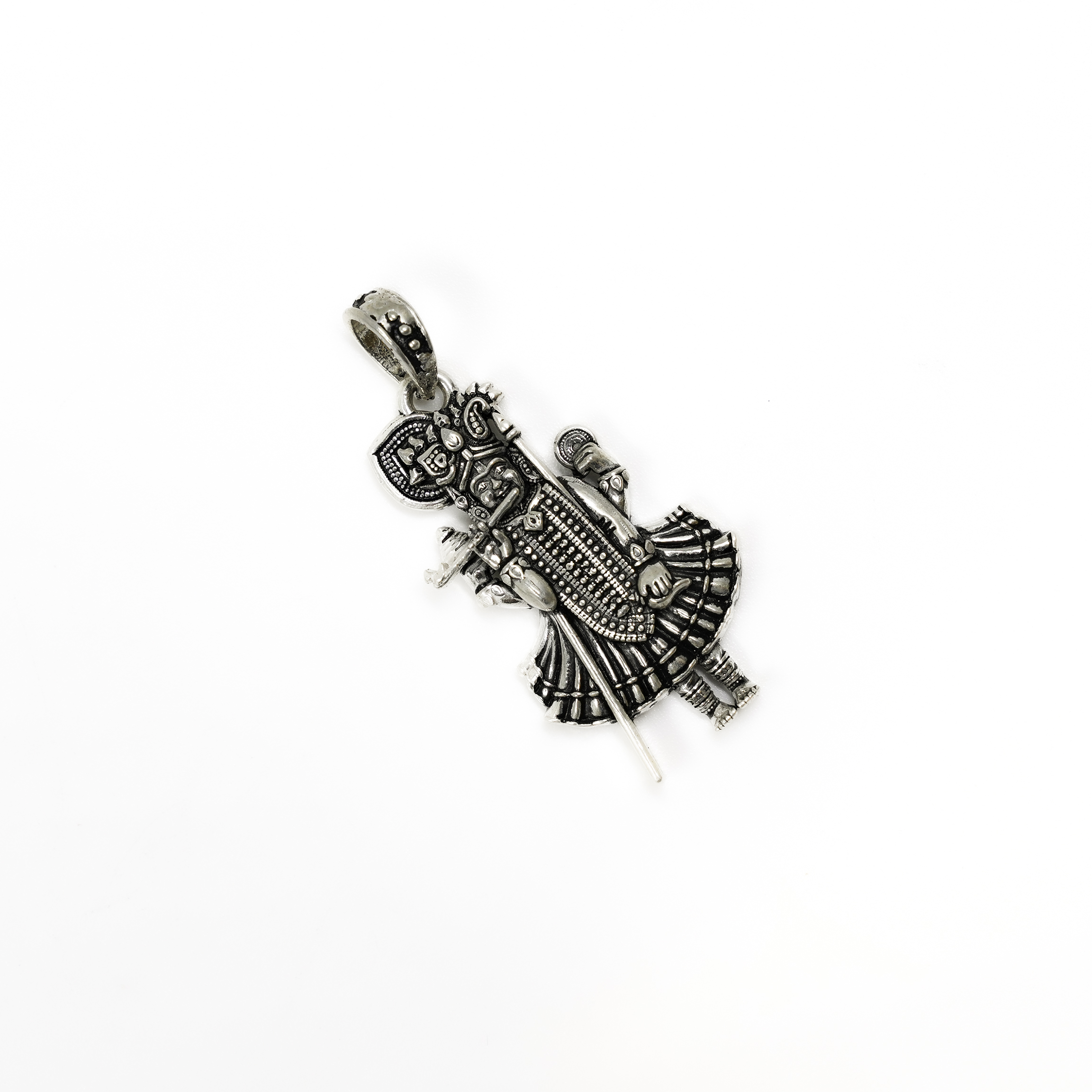 Raag Silver Jewellery - Ethnic Silver Lord Krishna Idol Pendant