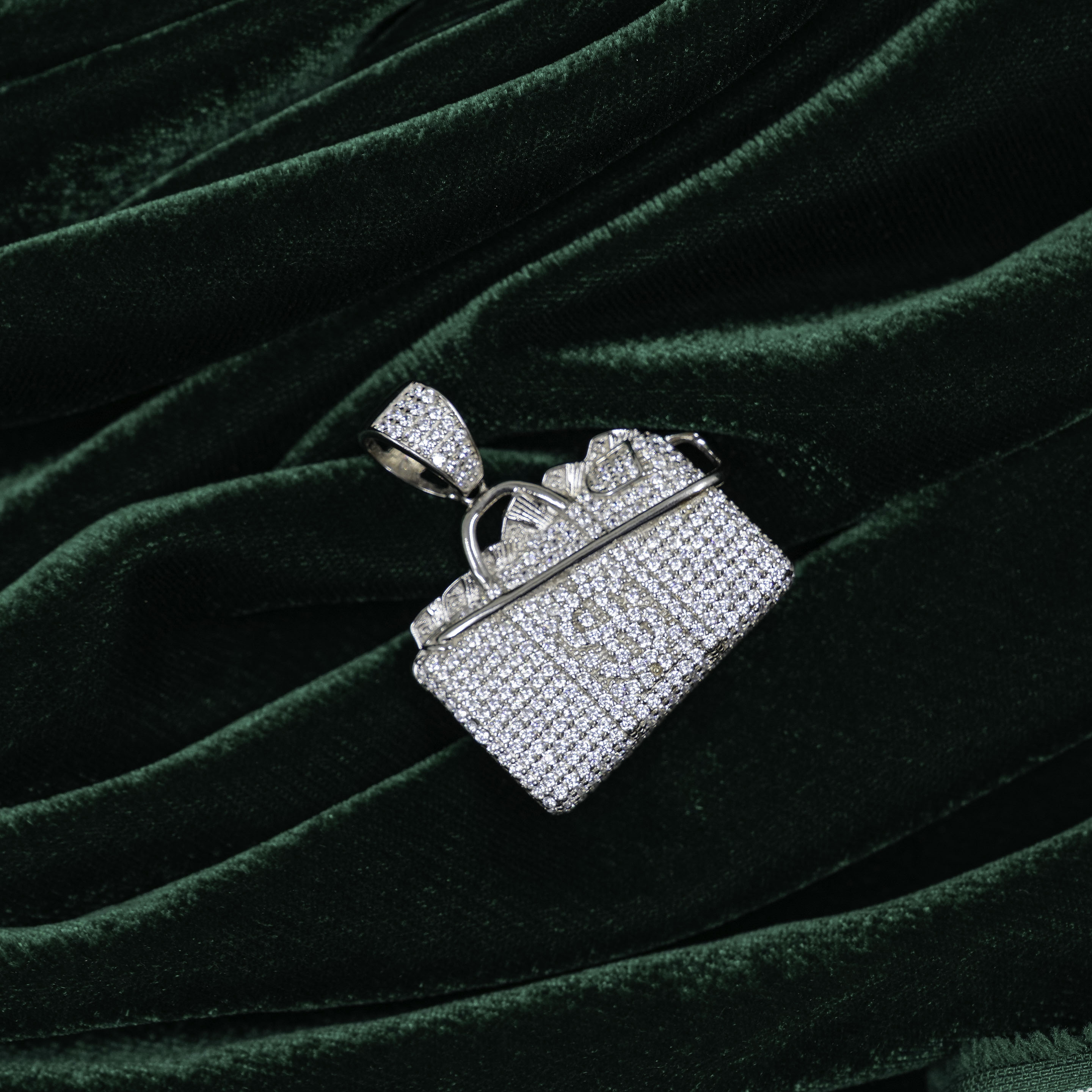 Sparkling Silver Cubic Zirconia Pendant Necklace