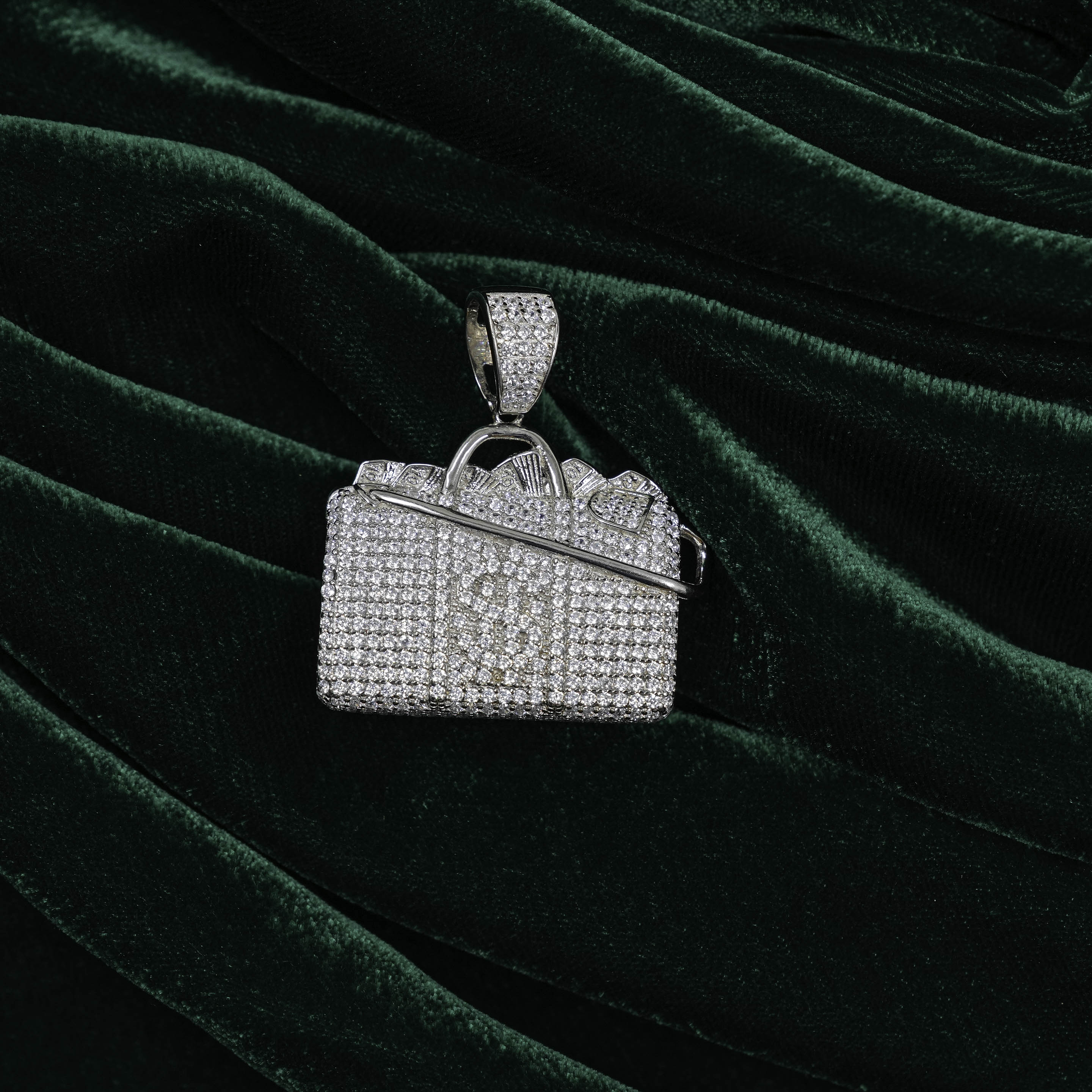 Raag Silver Jewellery - Sparkling Silver Cubic Zirconia Pendant Necklace