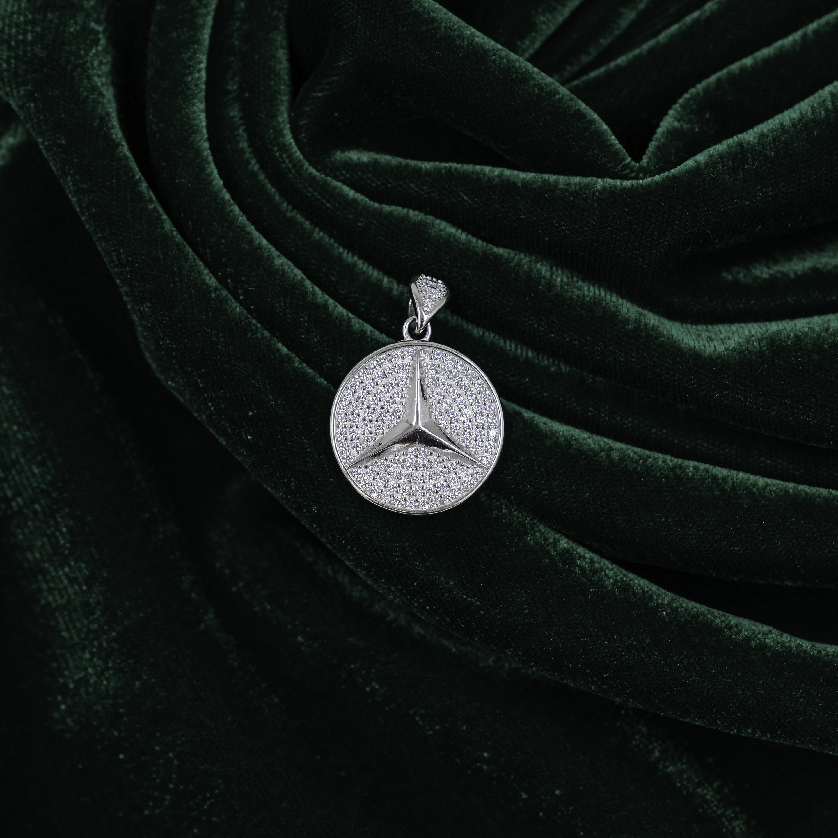 Raag Silver Jewellery - Elegant Silver Pave Set Star Pendant