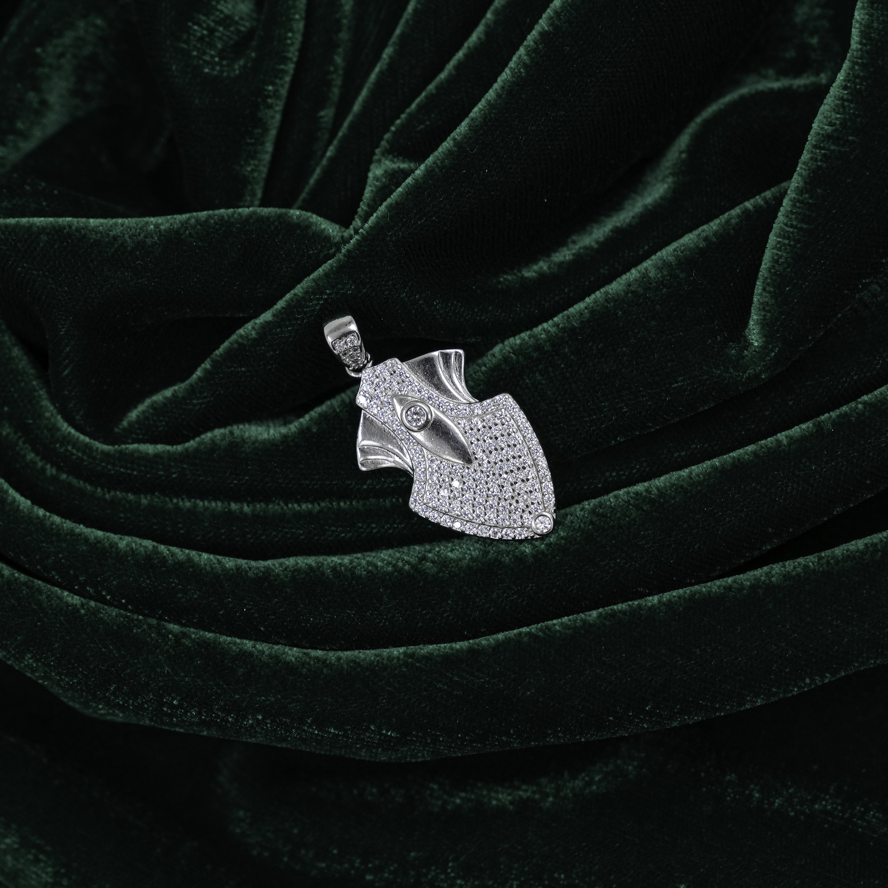 Elegant Sterling Silver Arrowhead Pendant