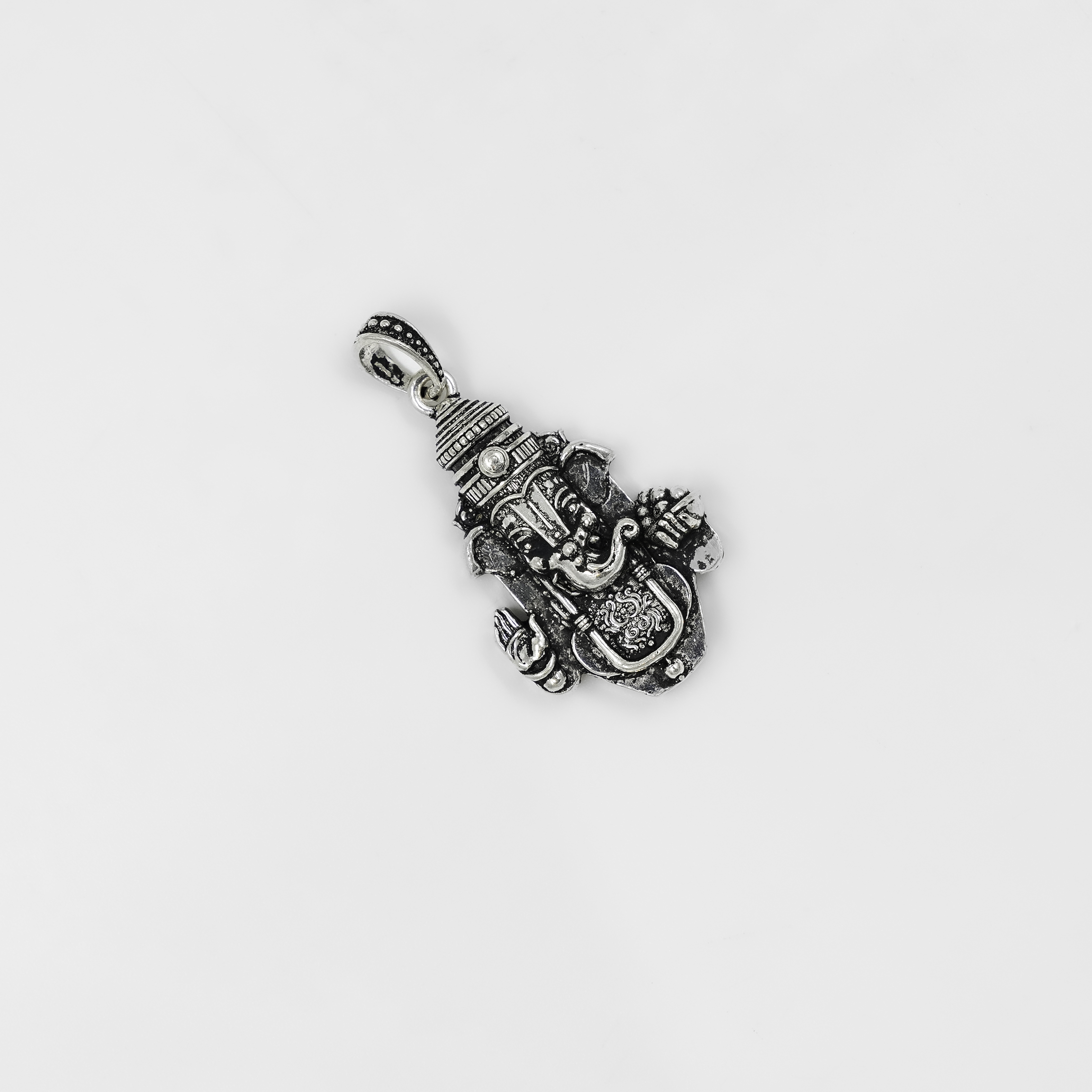 Artisan Crafted Sterling Silver Ganesha Pendant