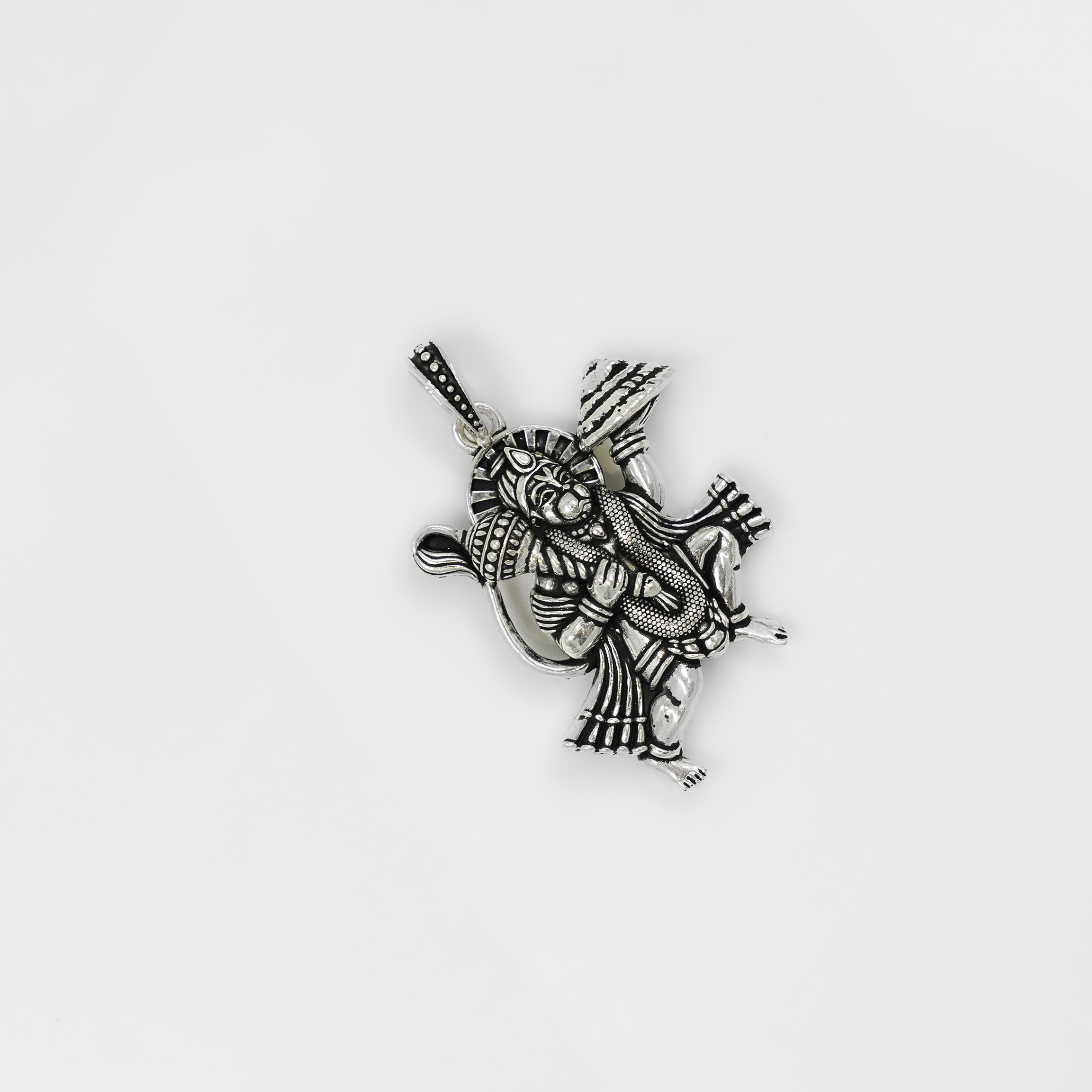 Artisan Silver Krishna Playing Flute Pendant