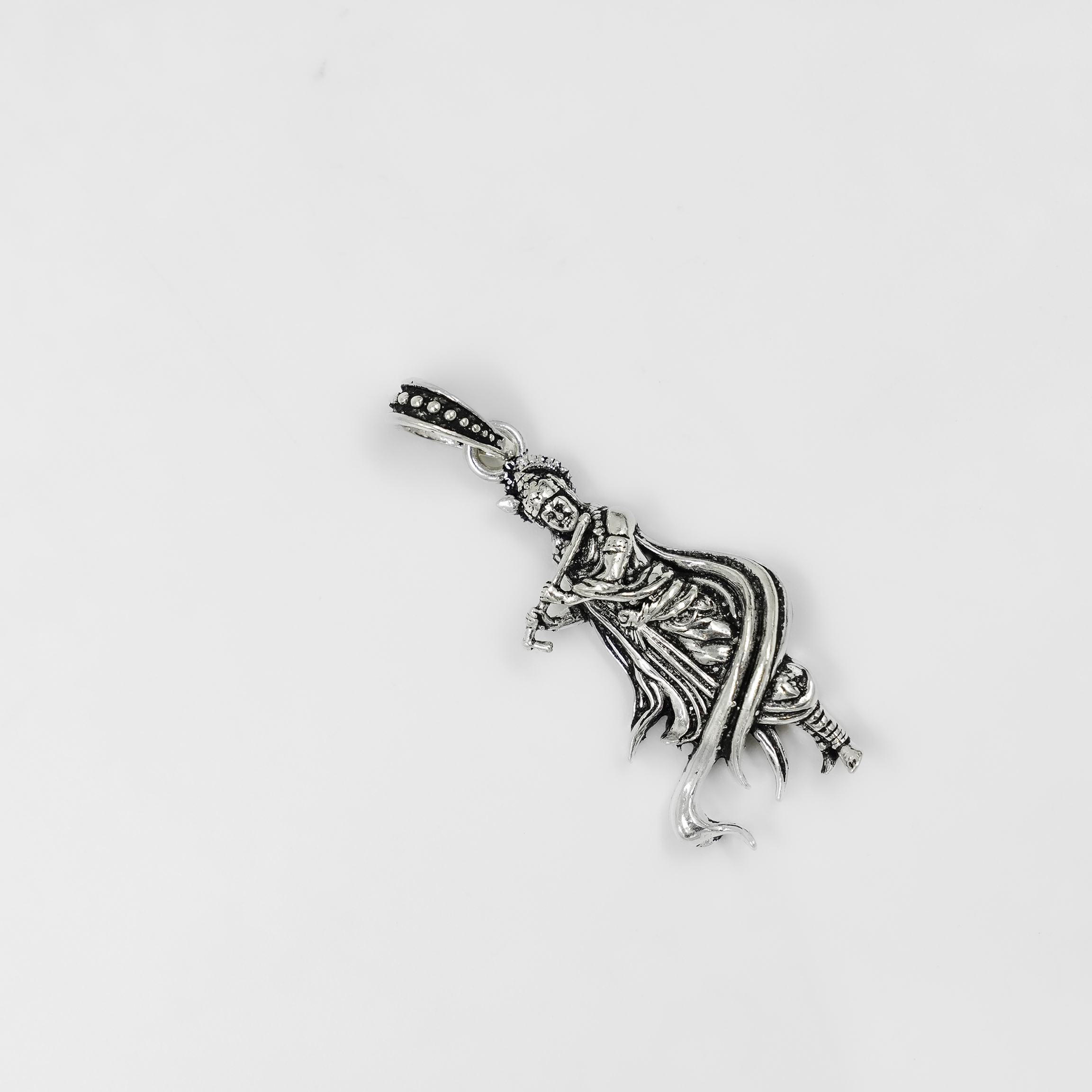 Celestial Silver God Pendant Spiritual Silver