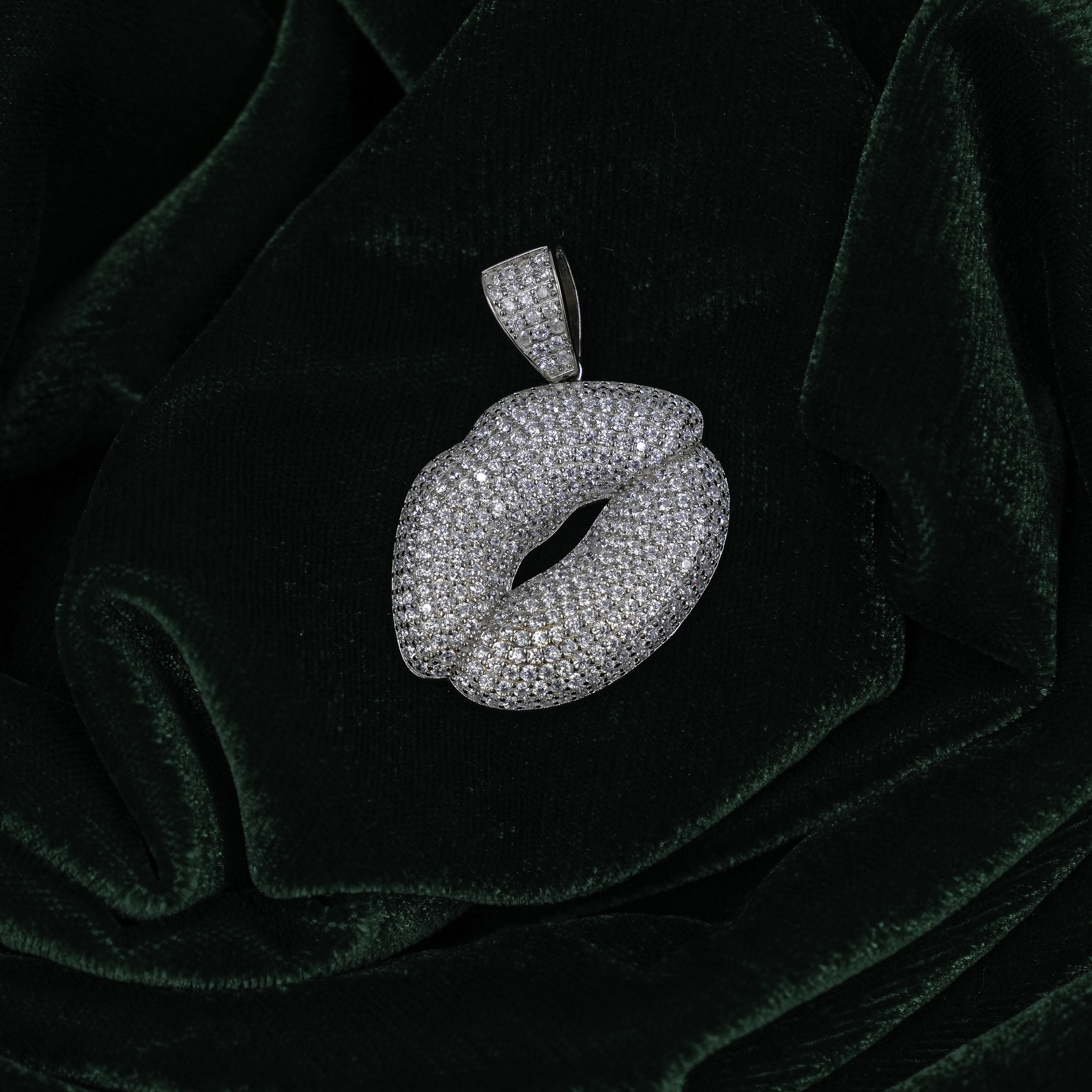 Elegant Silver Gemstone Pendant Necklace Modern