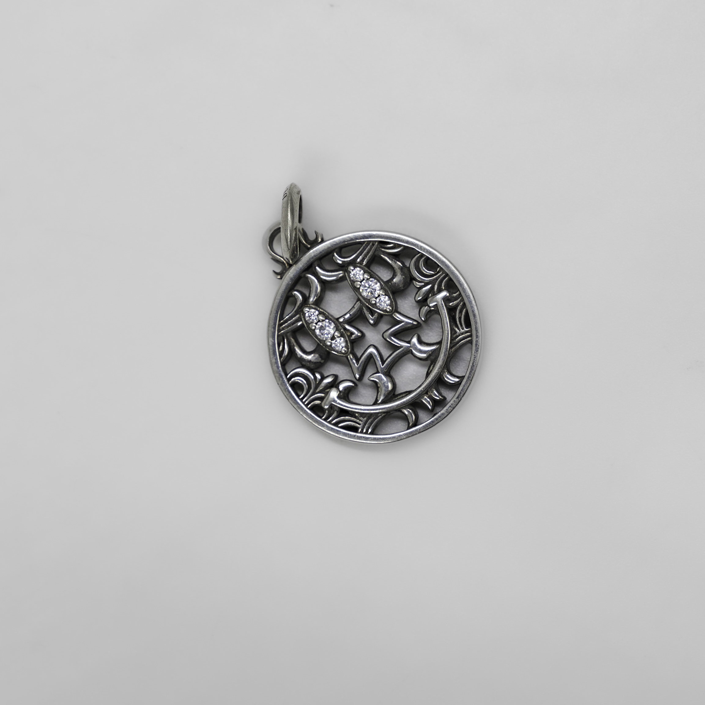 Chrome Hearts Sterling Silver Smiley Face