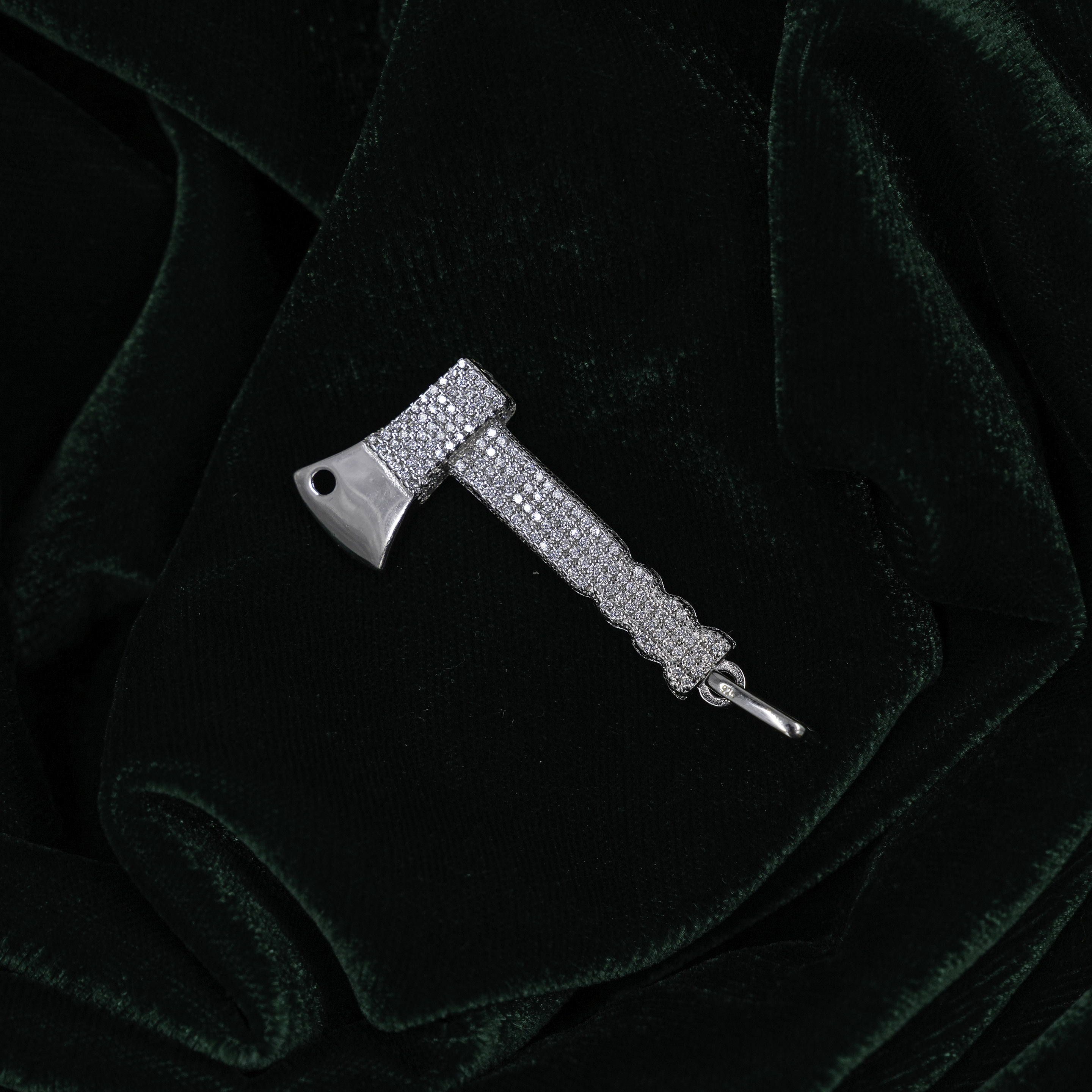 Silver Tone Metal Axe Fashionable Pendant