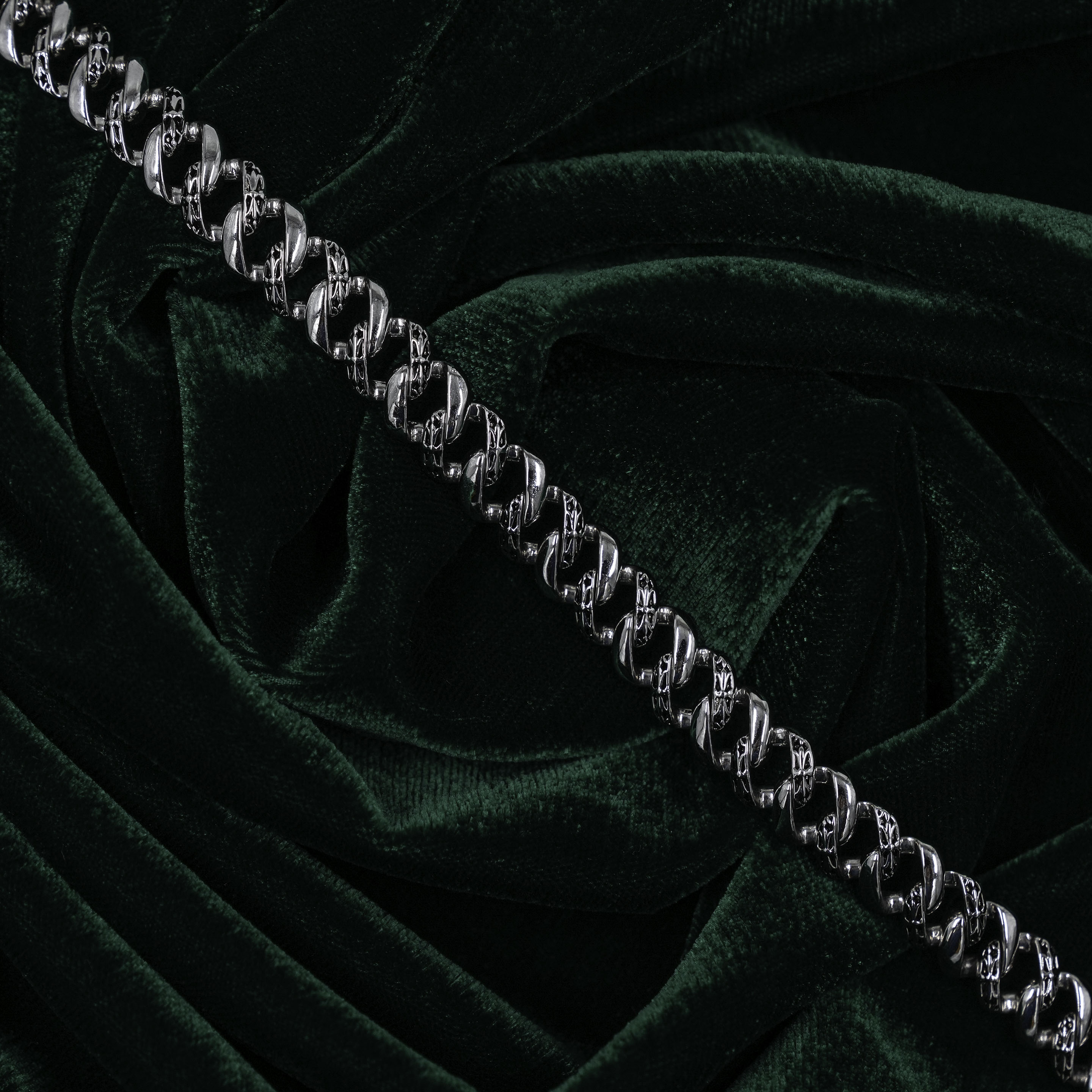 Raag Silver Jewellery - Classic Silver Curb Chain Link Bracelet