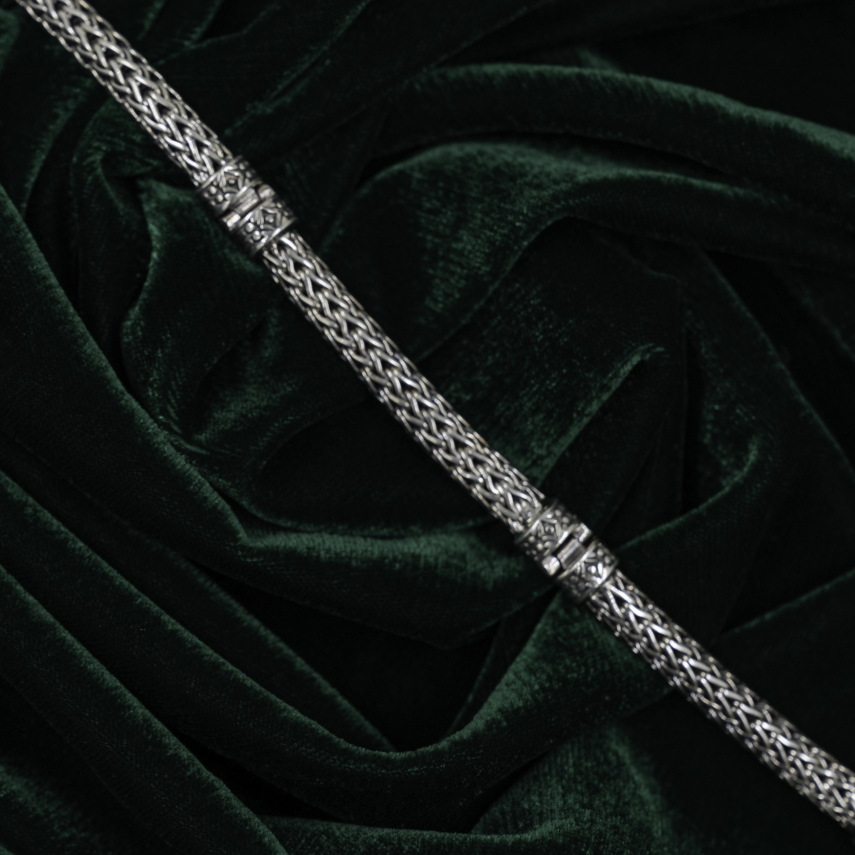 Raag Silver Jewellery - Elegant Braided Sterling Silver Bracelet