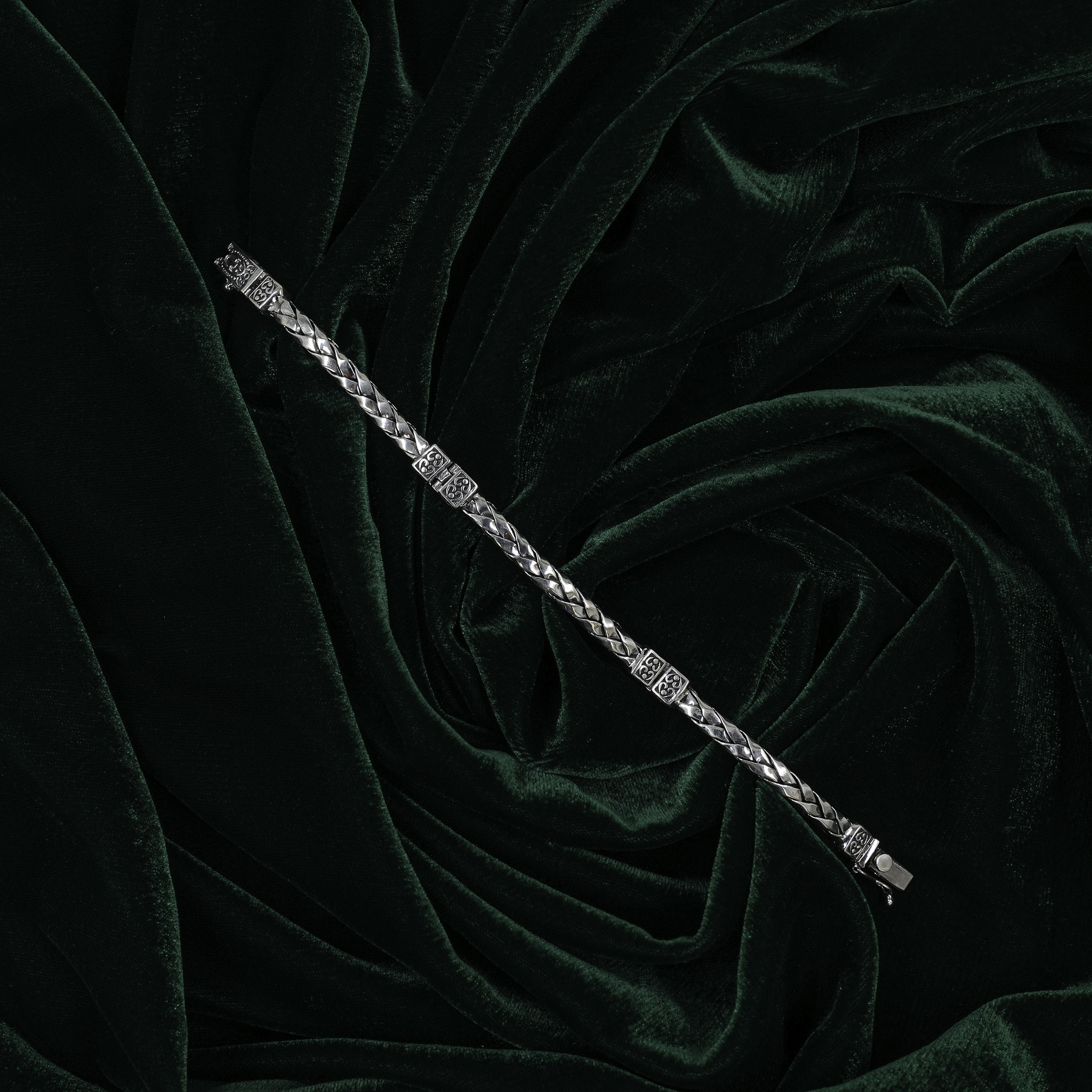 Raag Silver Jewellery - Elegant Silver Braided Bracelet Accessory Stylish