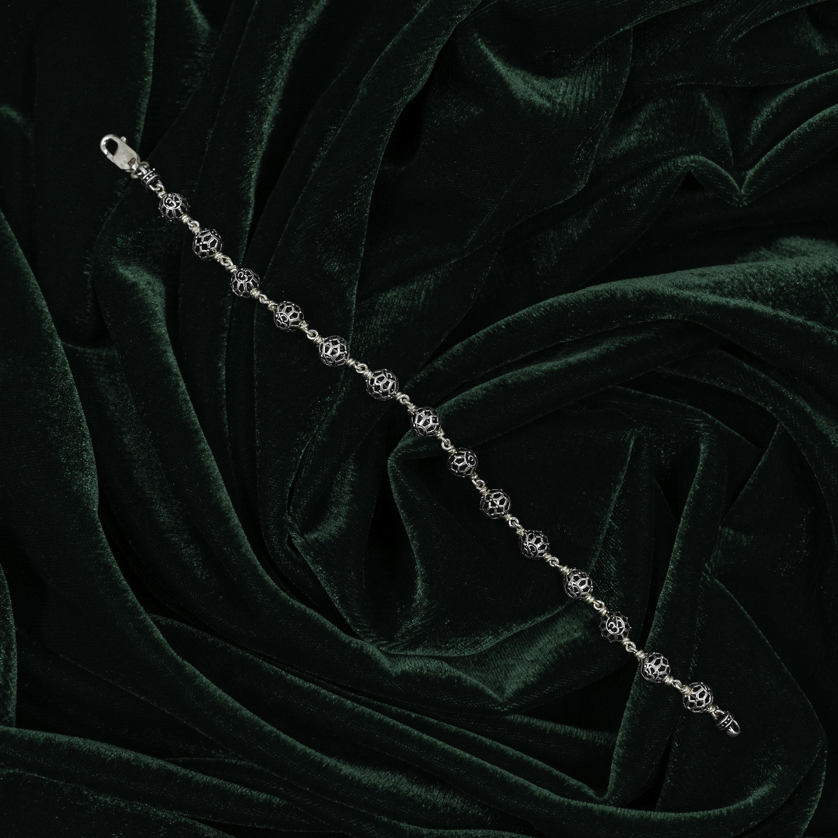 Elegant Silver Spherical Bracelet Accessory