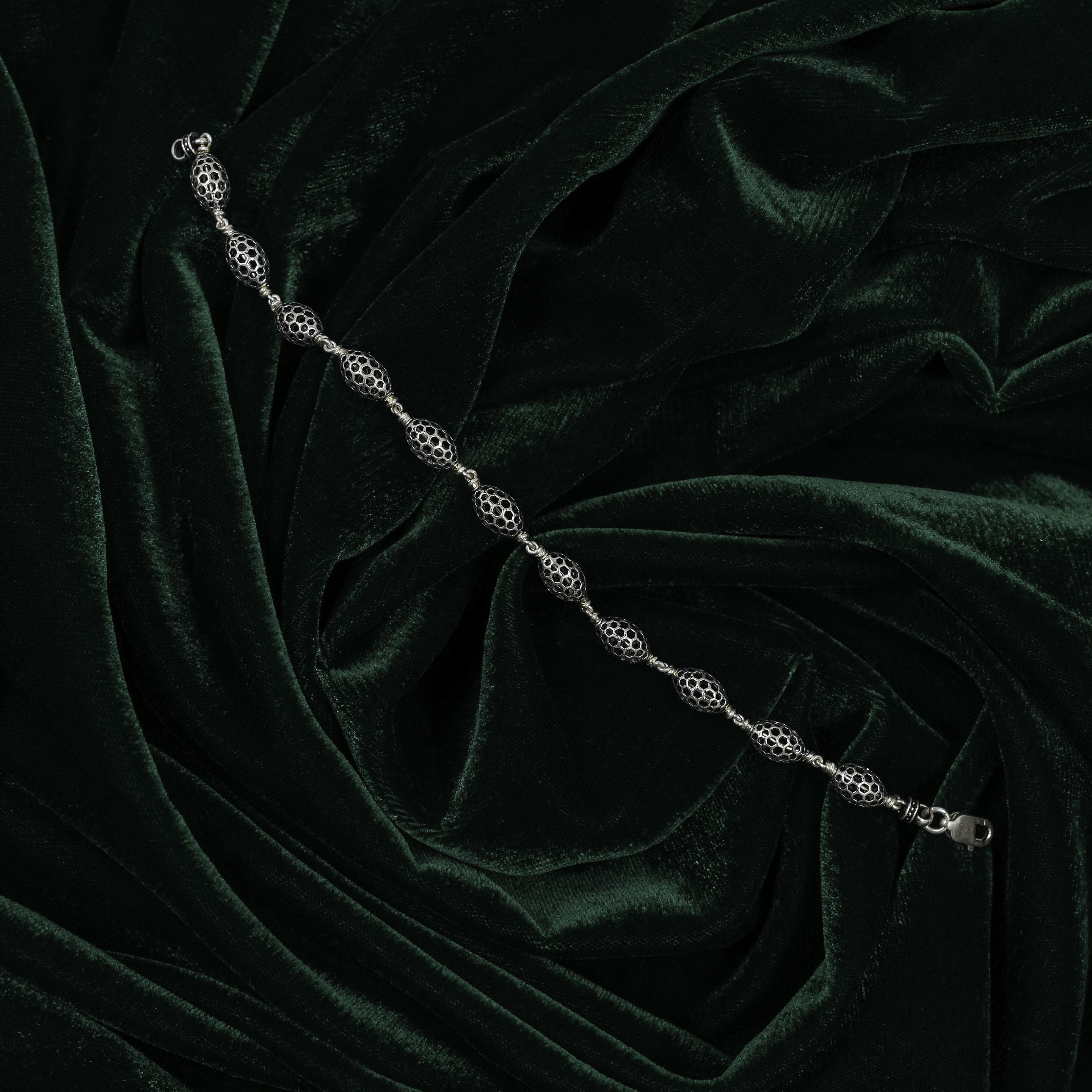 Elegant Sterling Silver Bead Bracelet Accessory