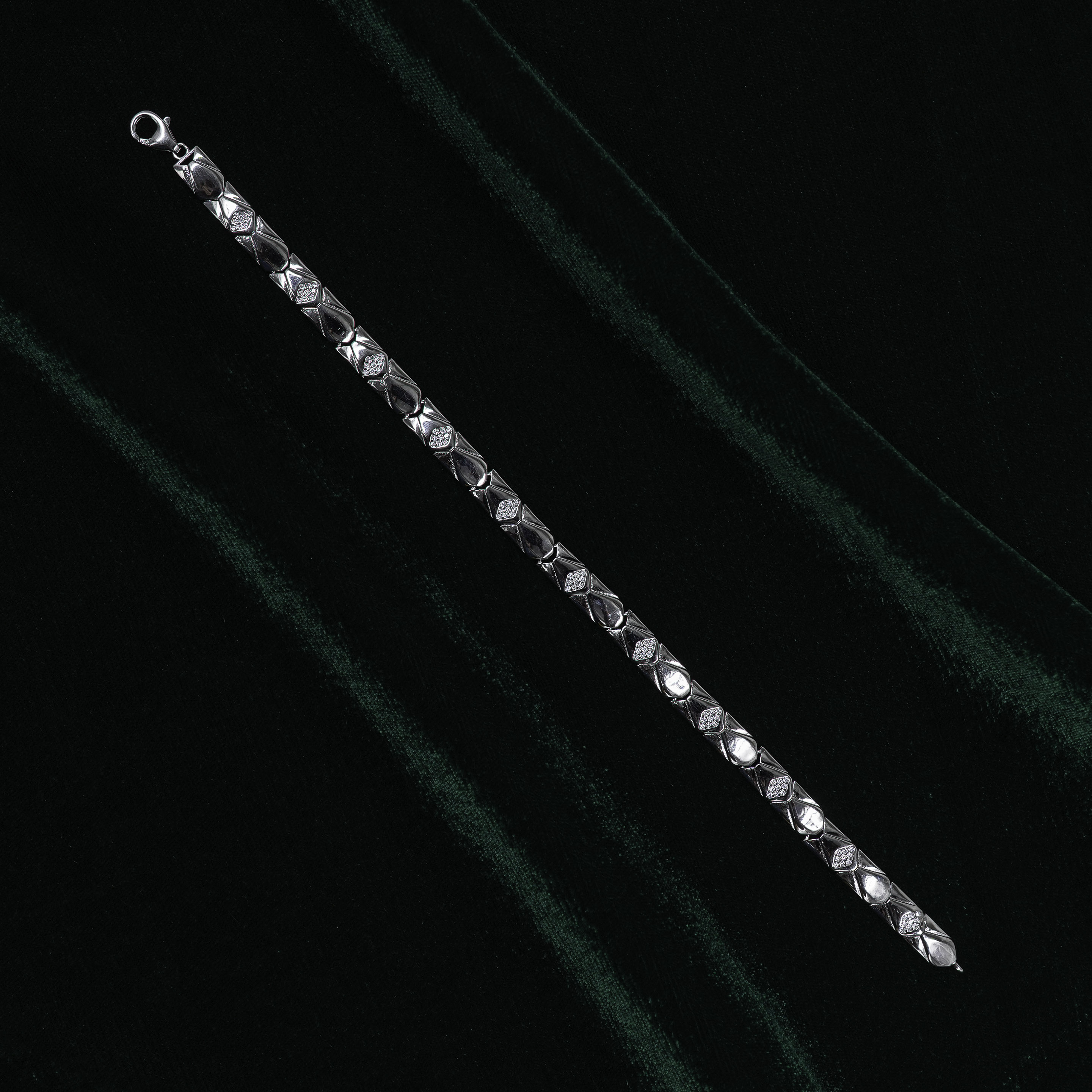 Elegant Sterling Silver Tulip Bracelet