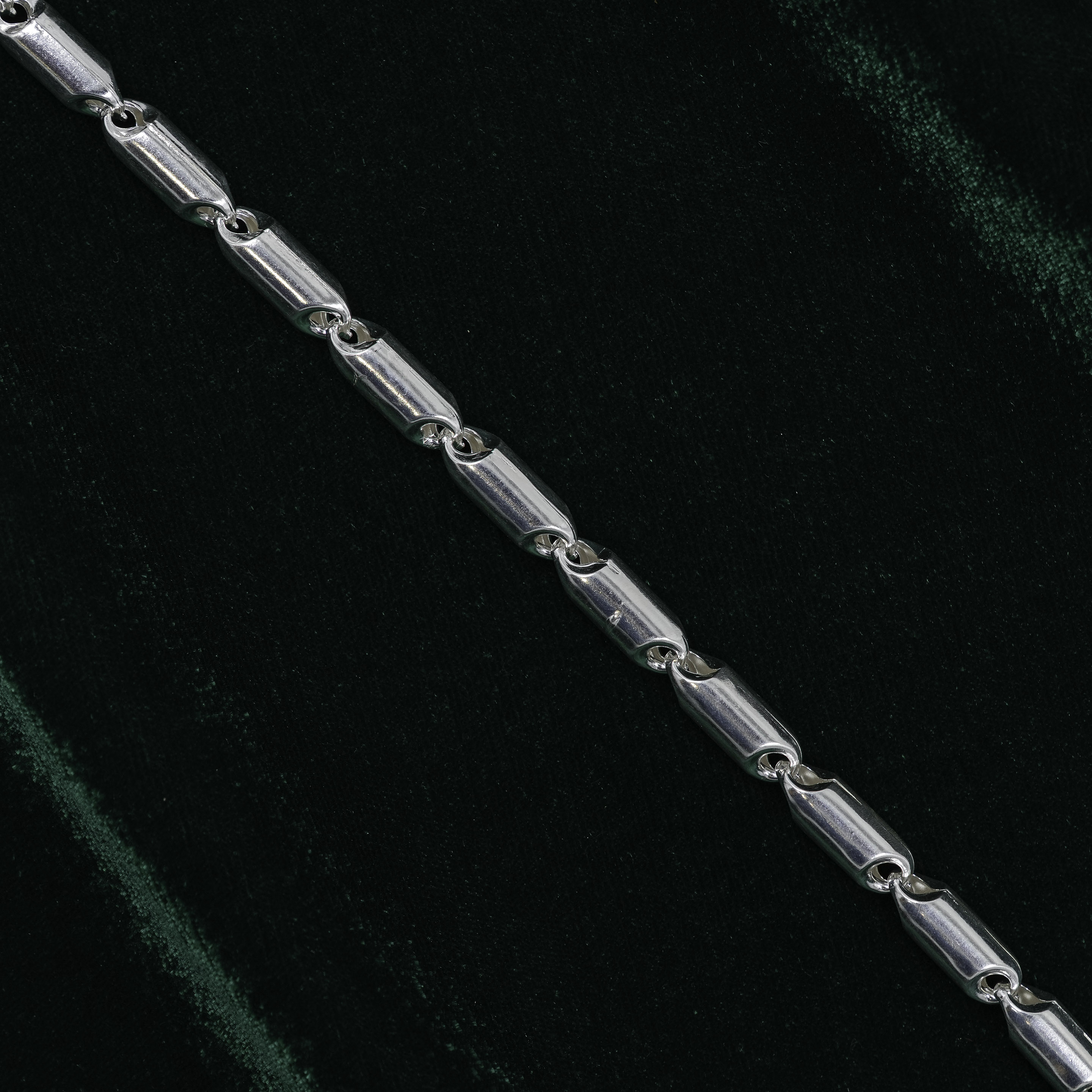 Raag Silver Jewellery - Elegant Silver Link Chain Bracelet Modern