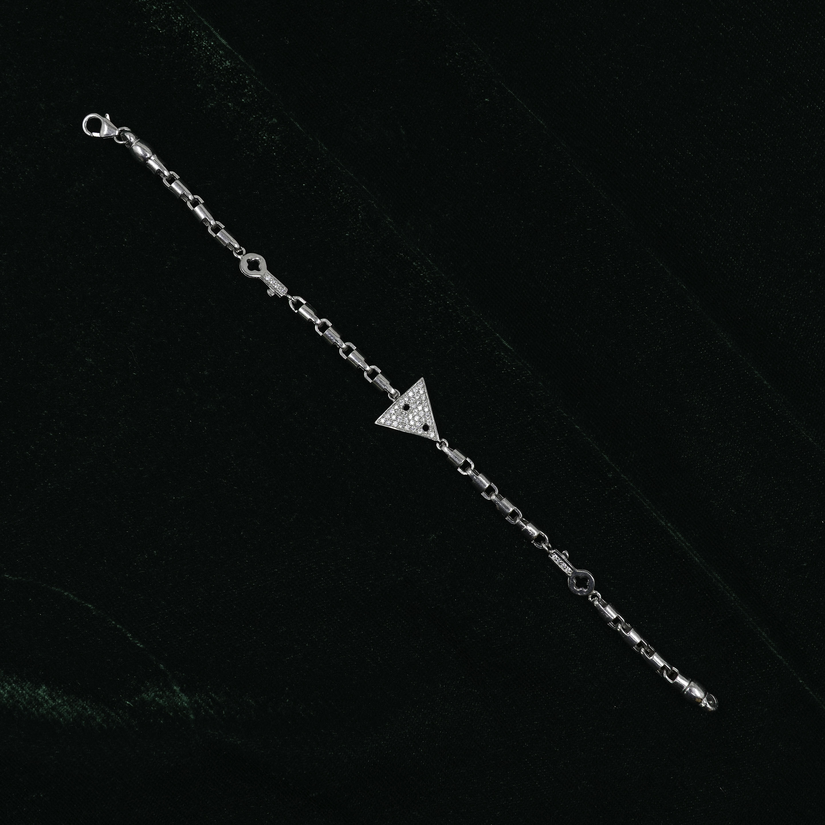 Silver Triangle Bracelet