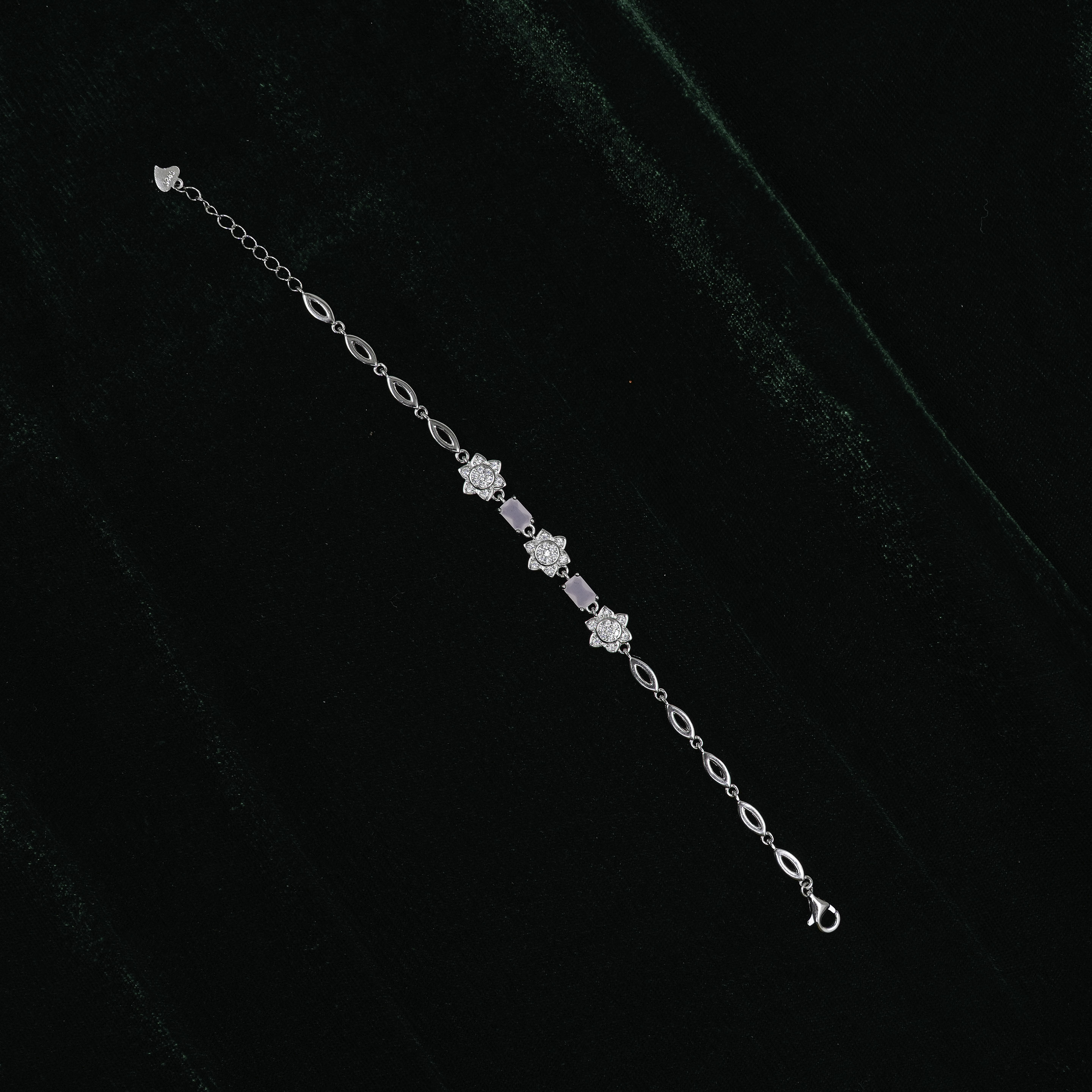 Silver Flower Bracelet