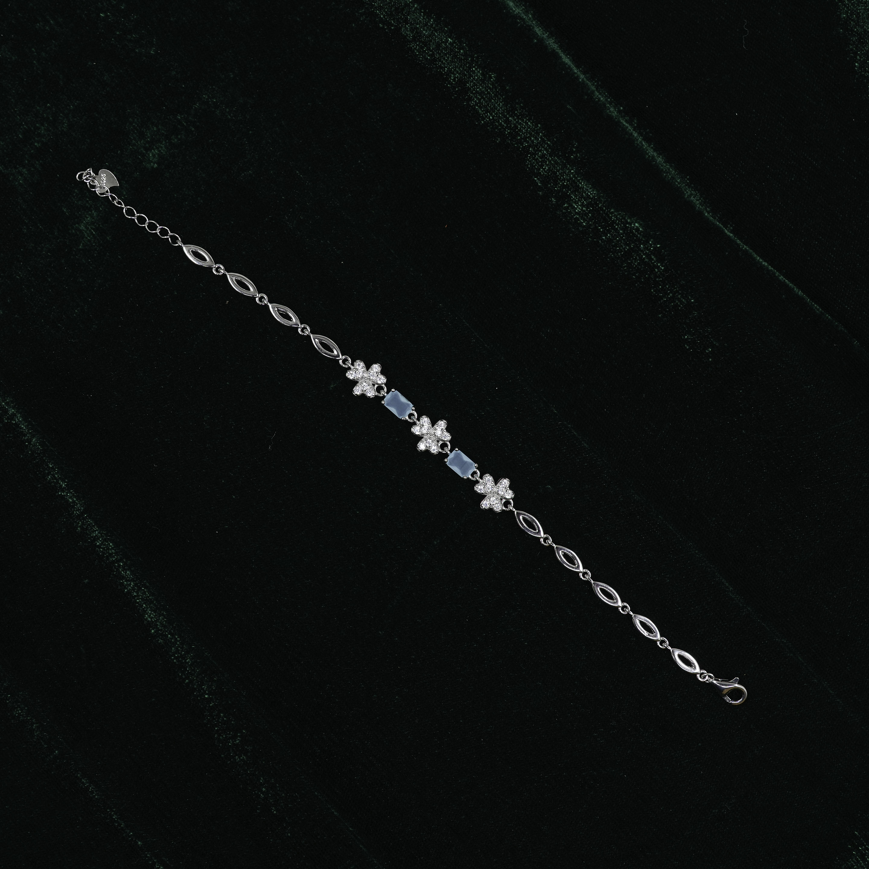 Silver Flower Bracelet