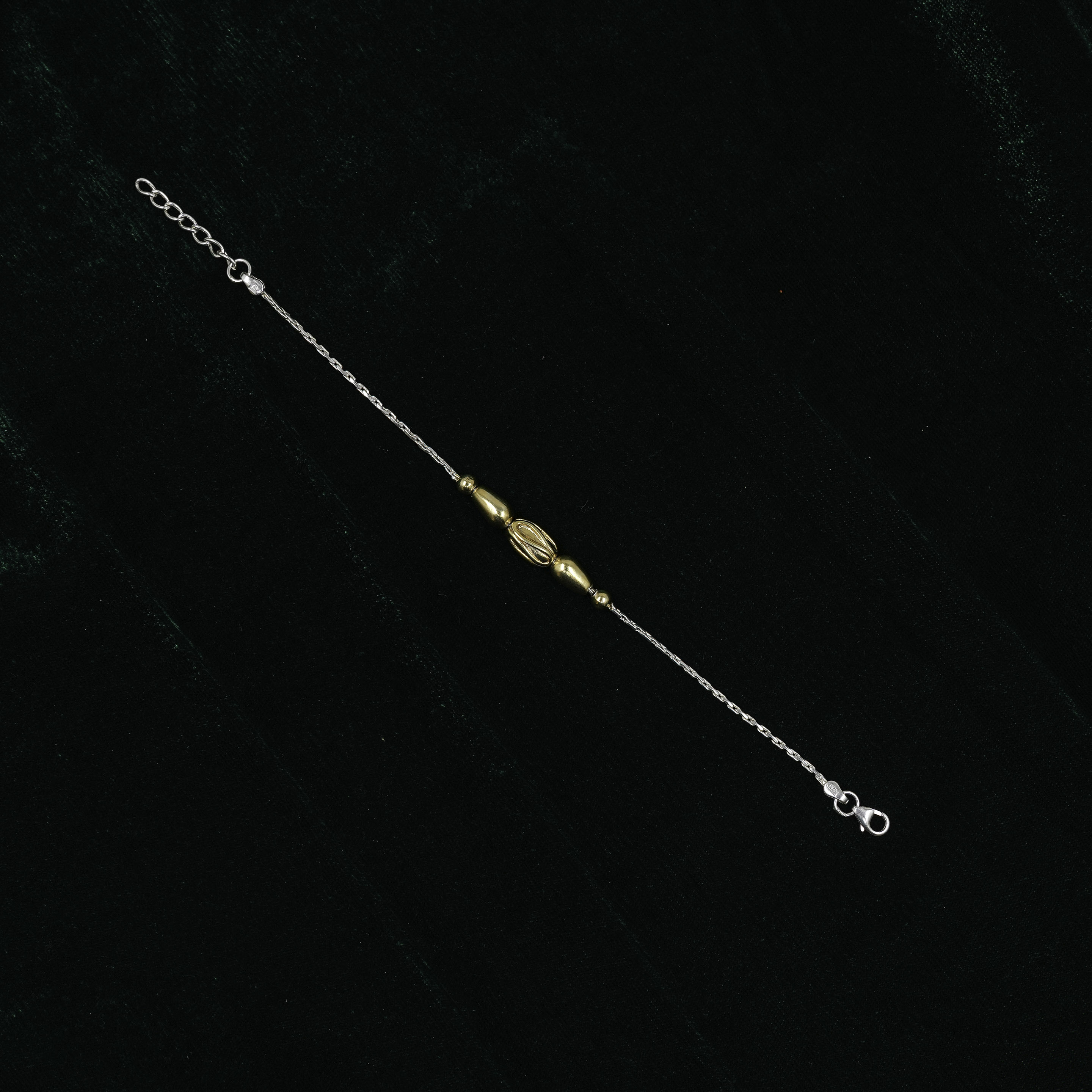 Silver Beaded Bracelet