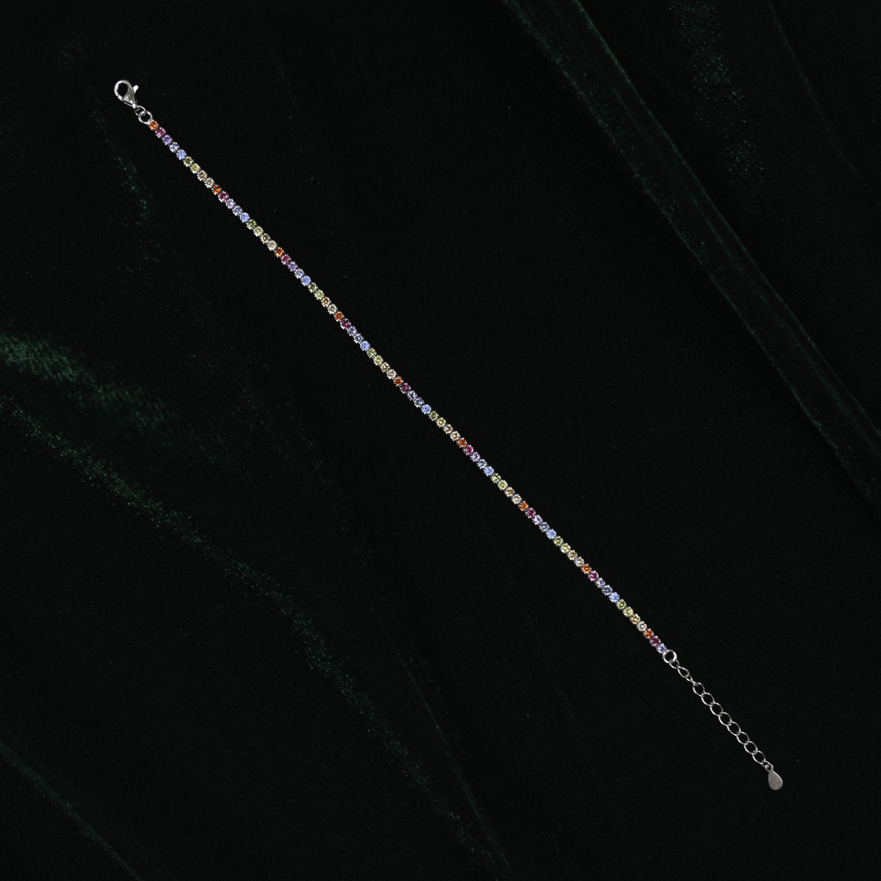 Silver Gemstone Bracelet