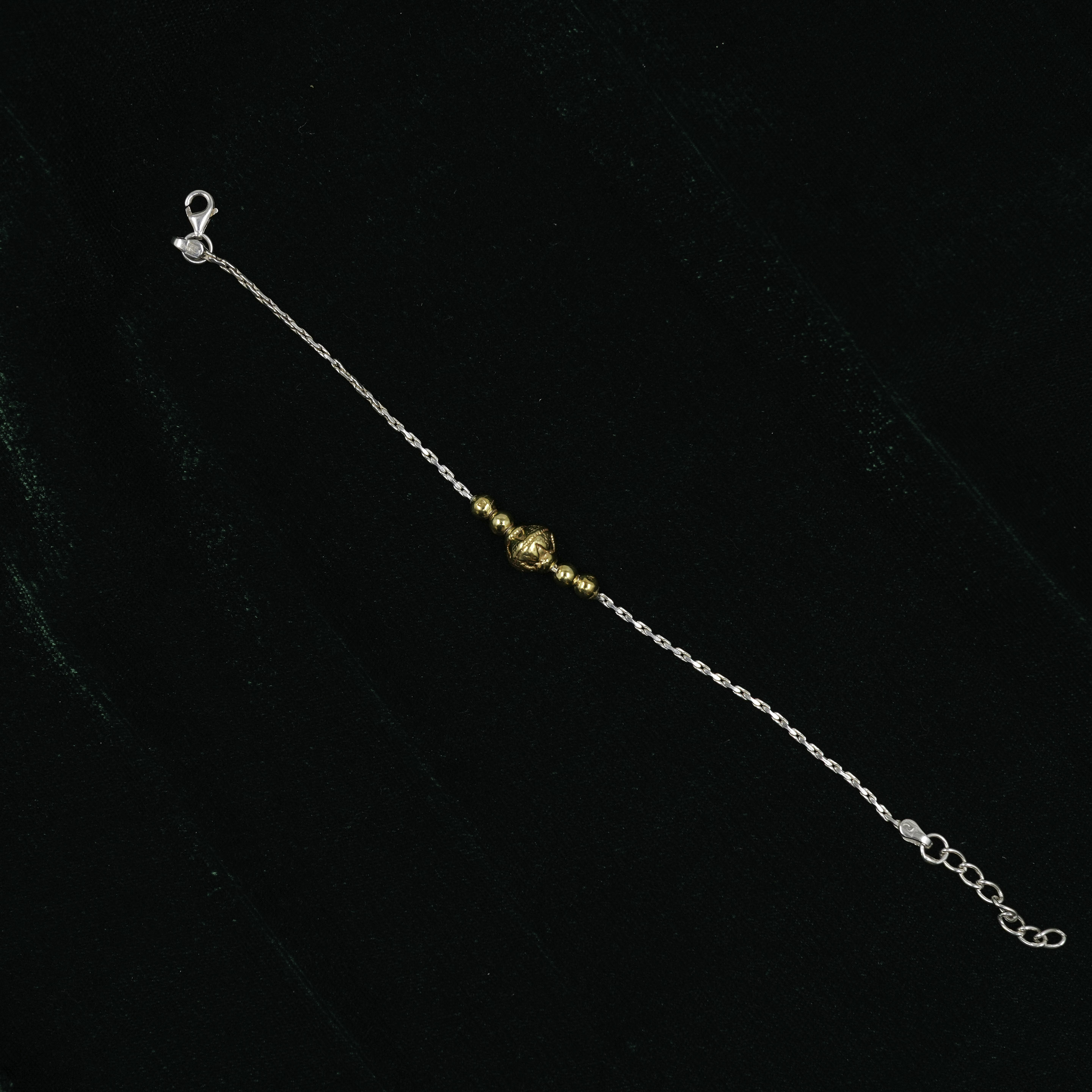 Silver Beaded Bracelet