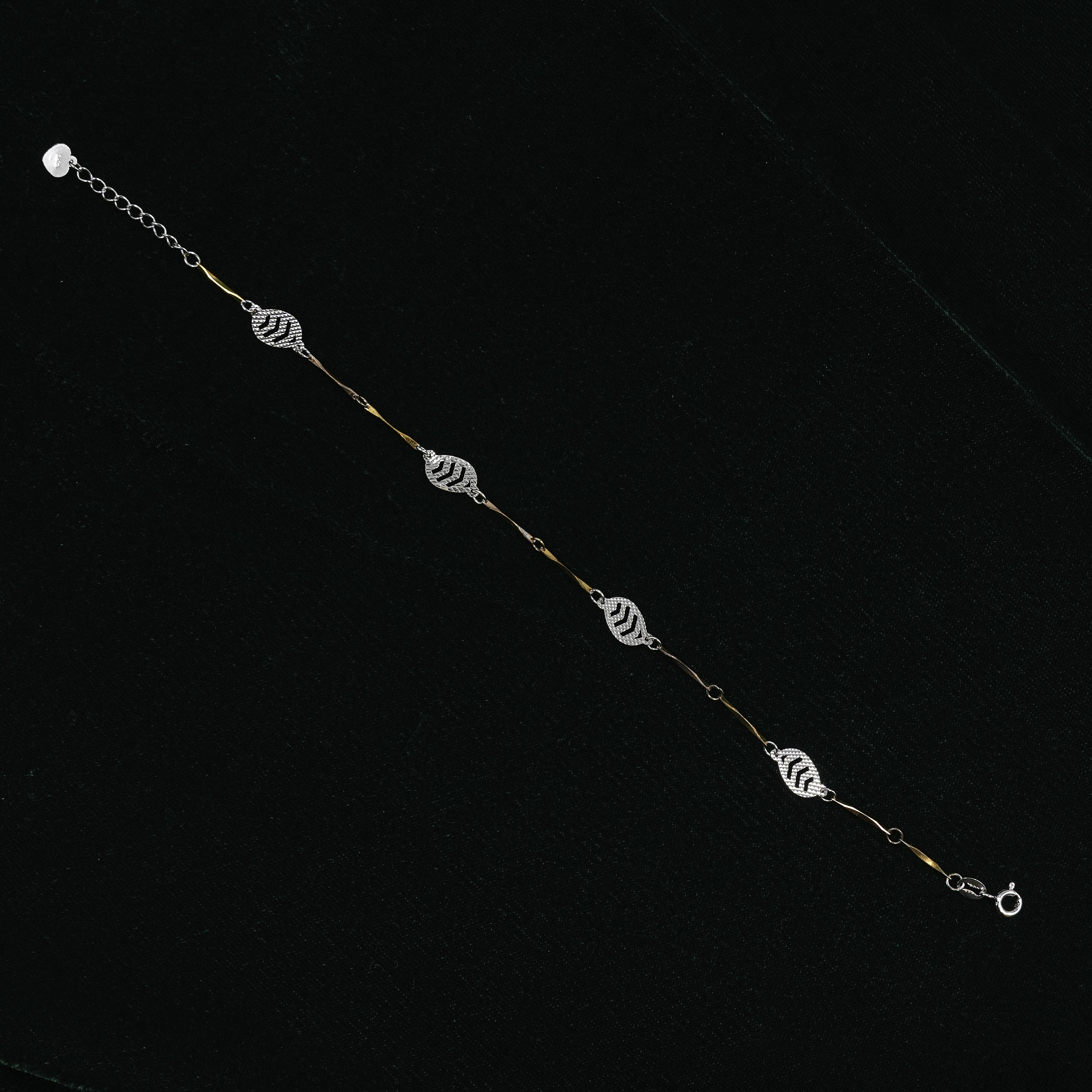 Silver Leaf Bracelet
