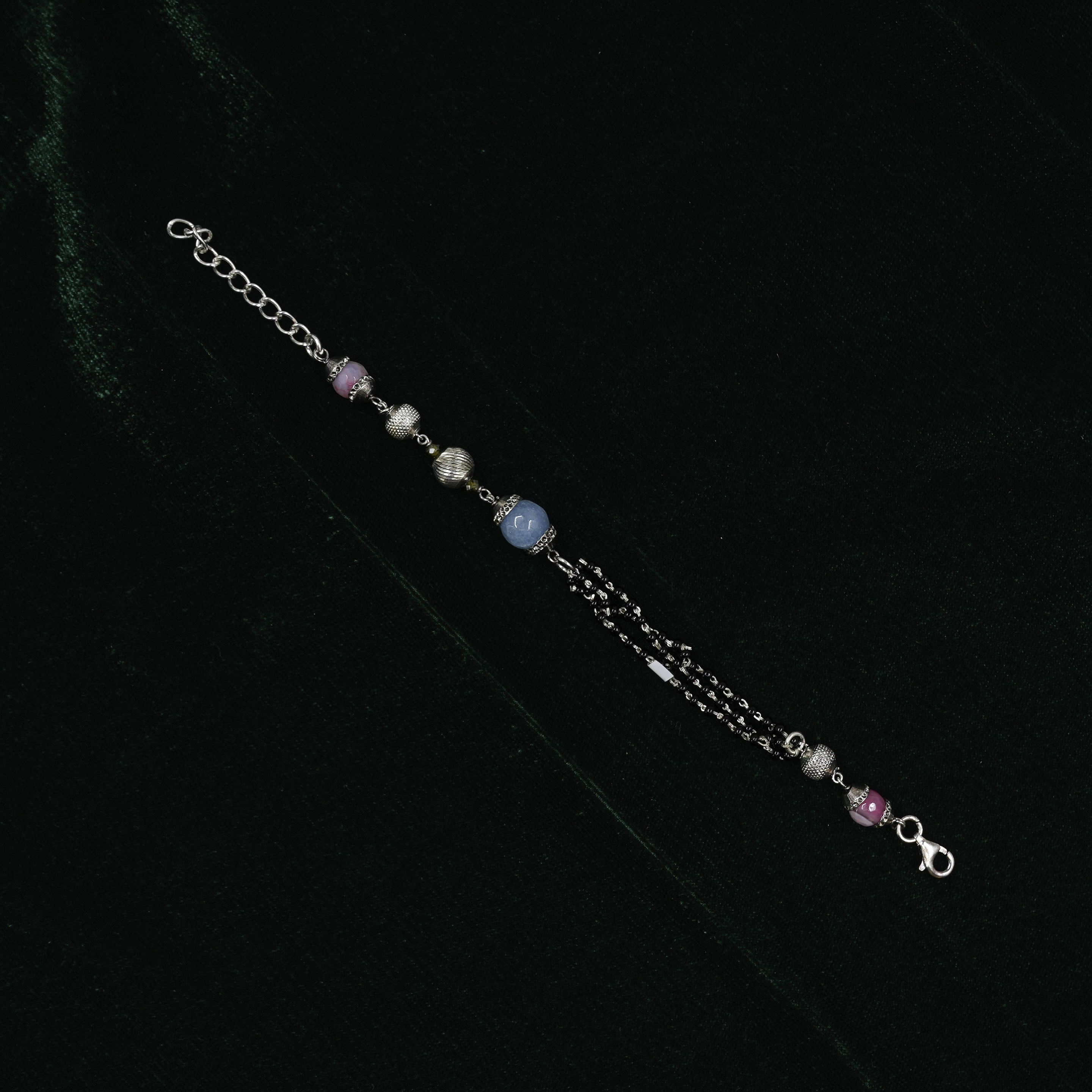 Silver Beaded Bracelet