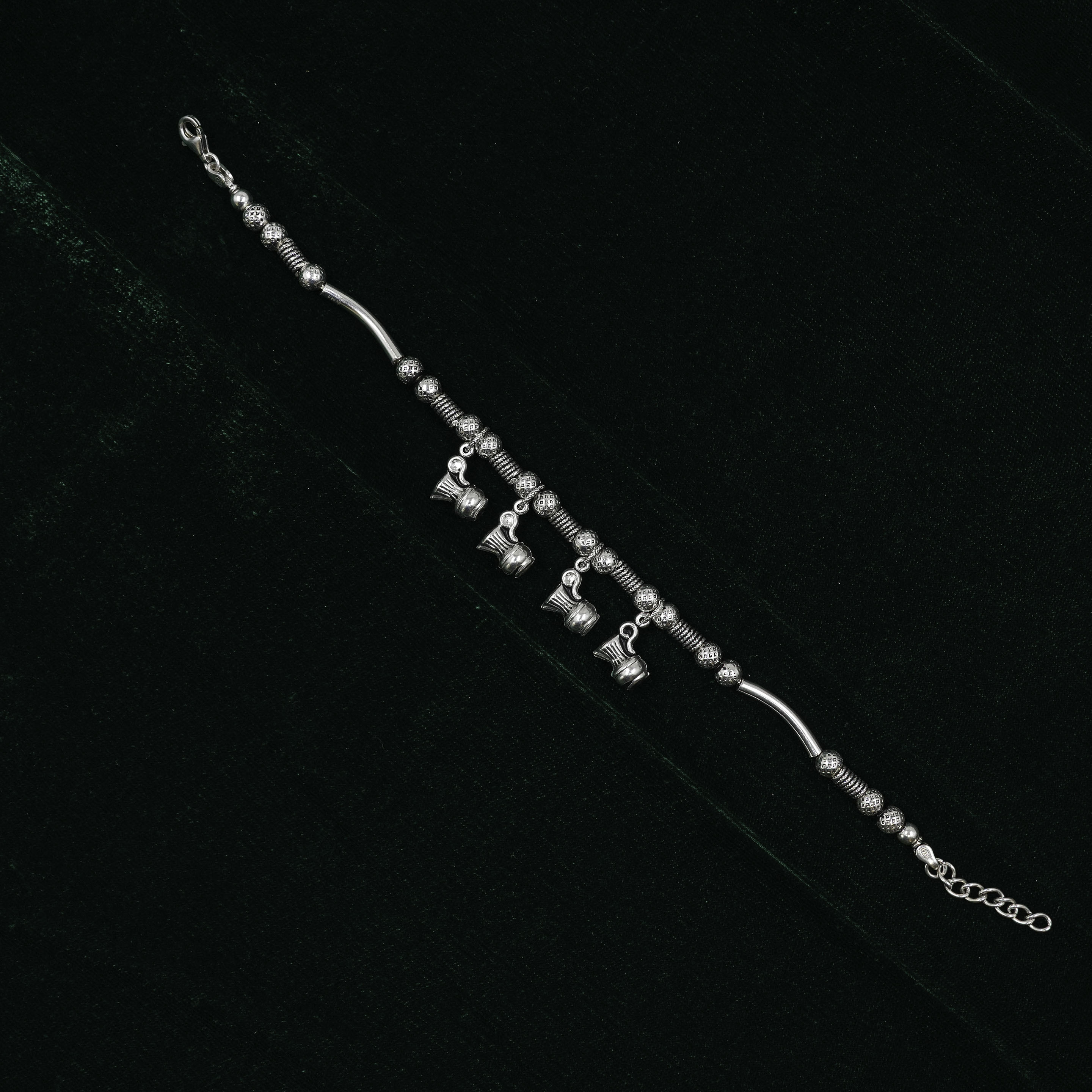 Silver Ghungroo Anklet