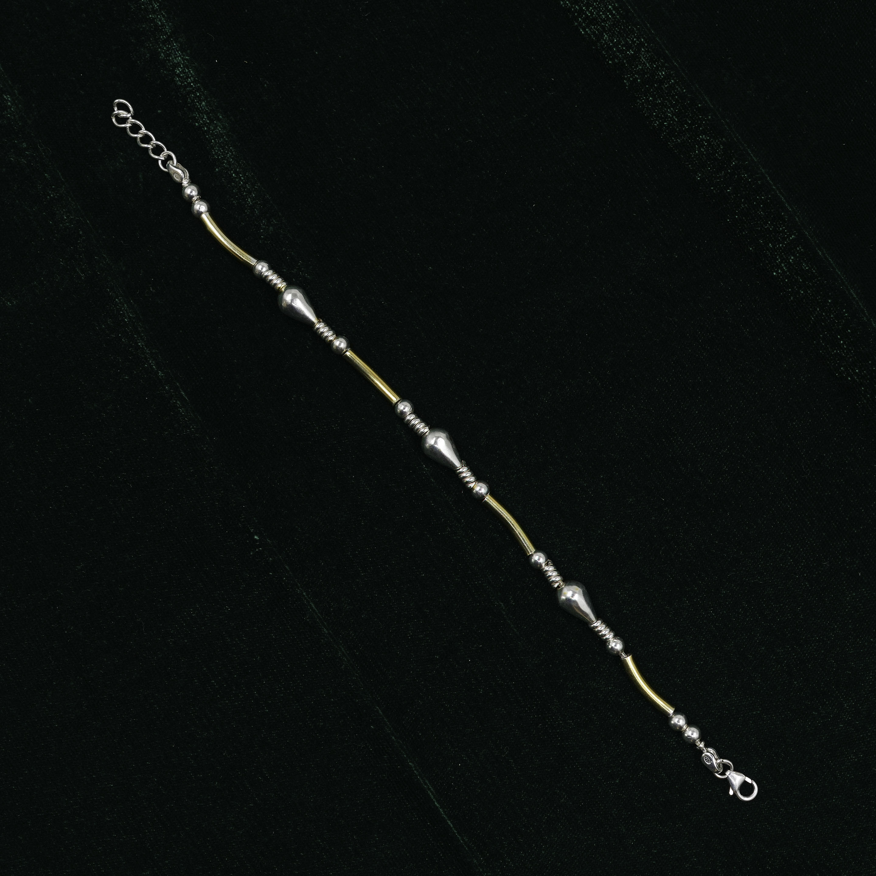 Silver Beaded Bracelet